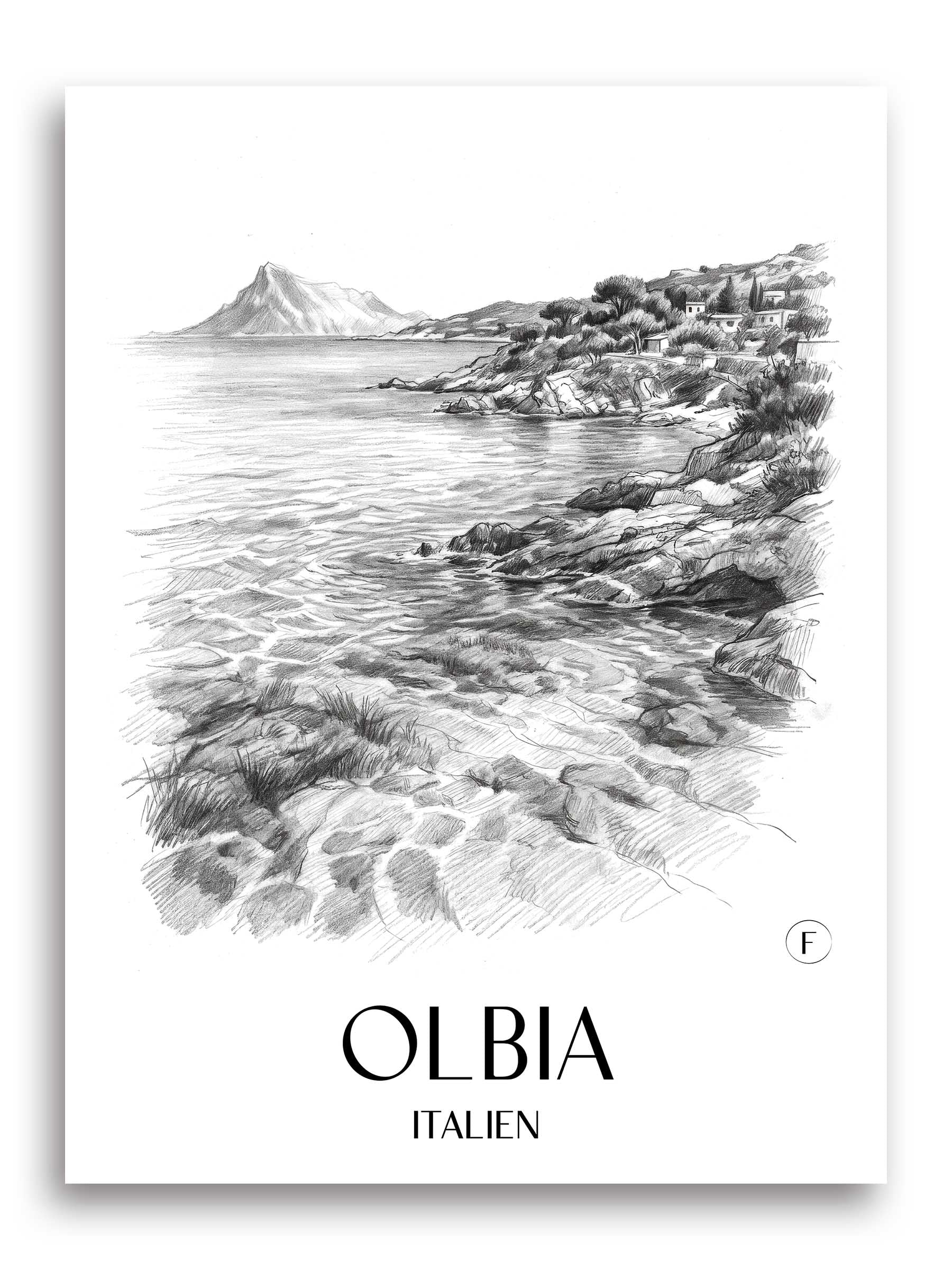 olbia-italien-poster-bleistift-zeichnung-drawing