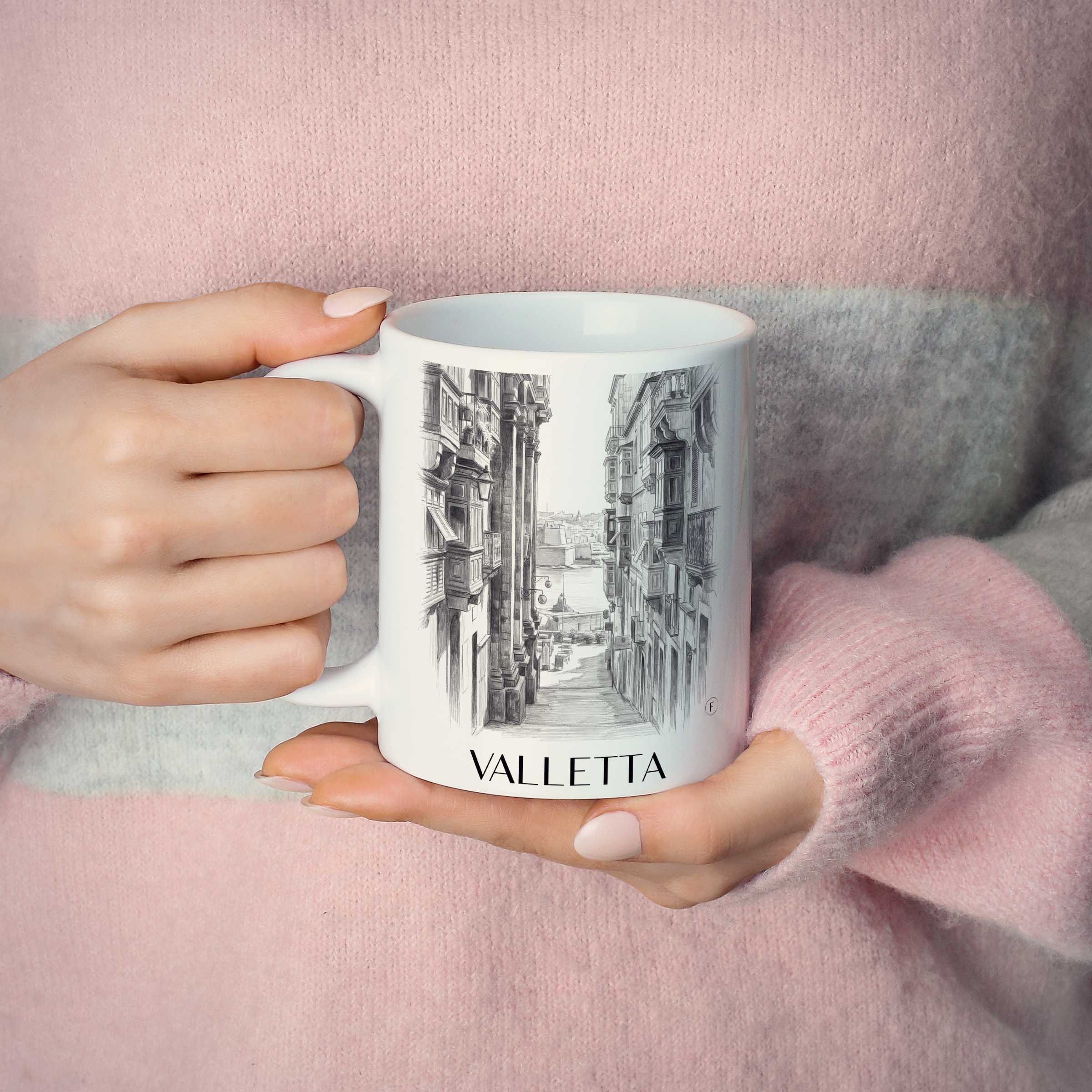 valletta-malta-kaffeebecher-bleistift-zeichnung-drawing