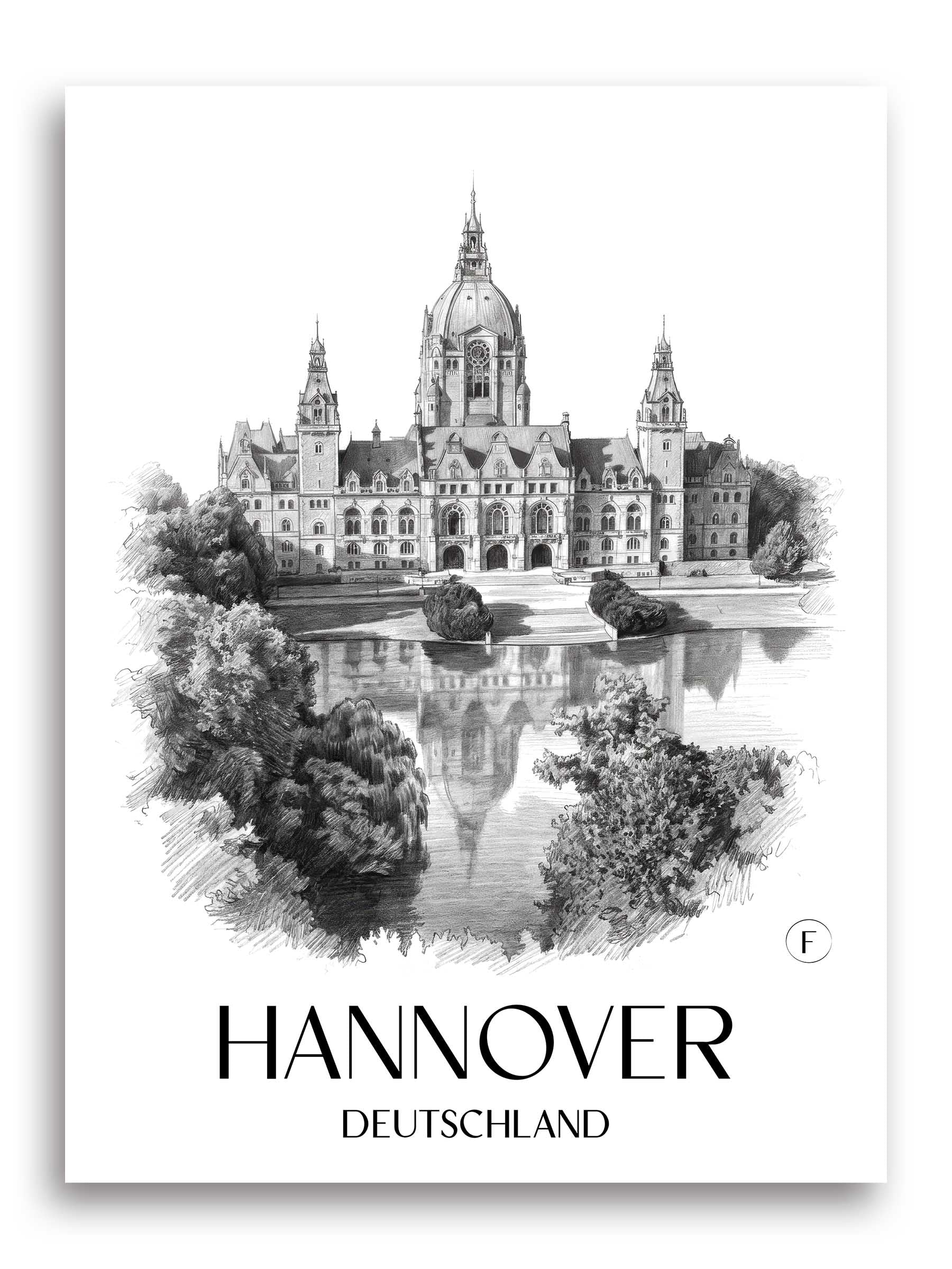 hannover-deutschland-poster-bleistift-zeichnung-drawing