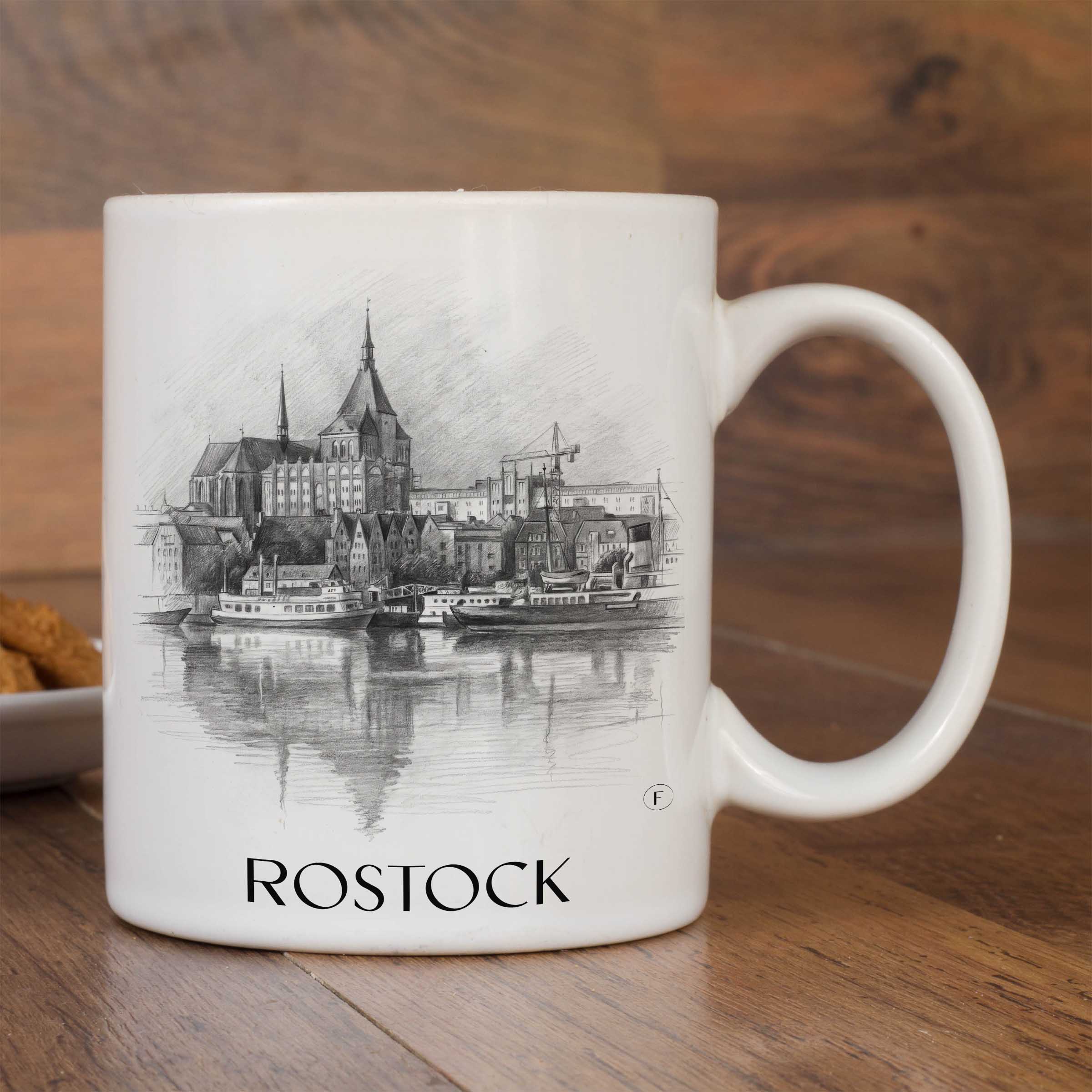 rostock-deutschland-kaffeebecher-bleistift-zeichnung-drawing