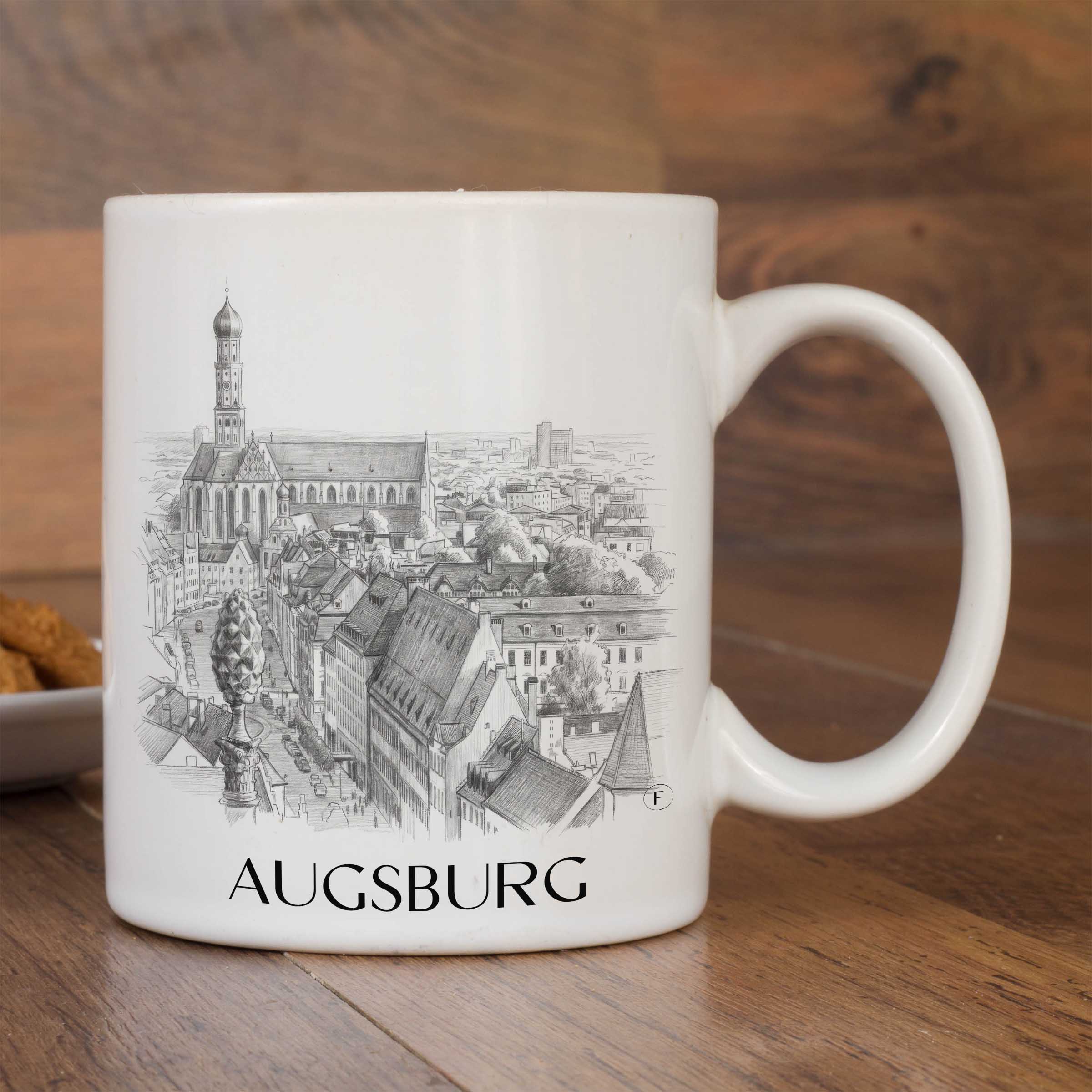 augsburg-deutschland-kaffeebecher-bleistift-zeichnung-drawing