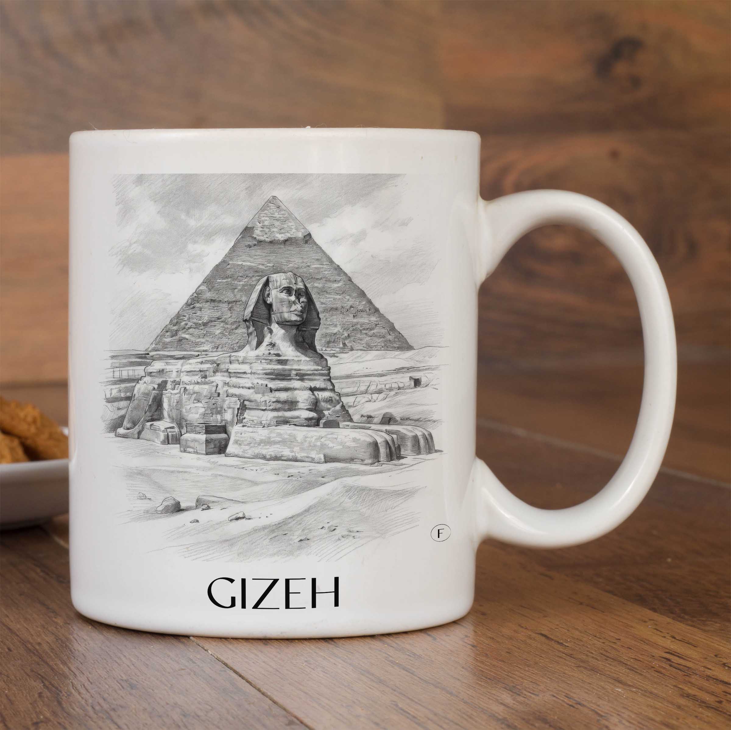 gizeh-ägypten-kaffeebecher-bleistift-zeichnung-drawing