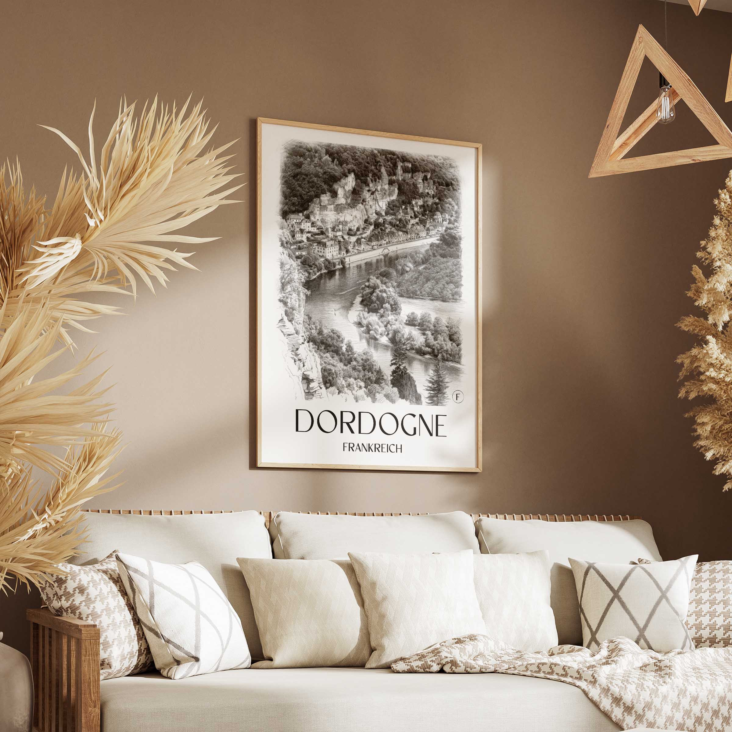 dordogne-frankreich-poster-bleistift-zeichnung-drawing