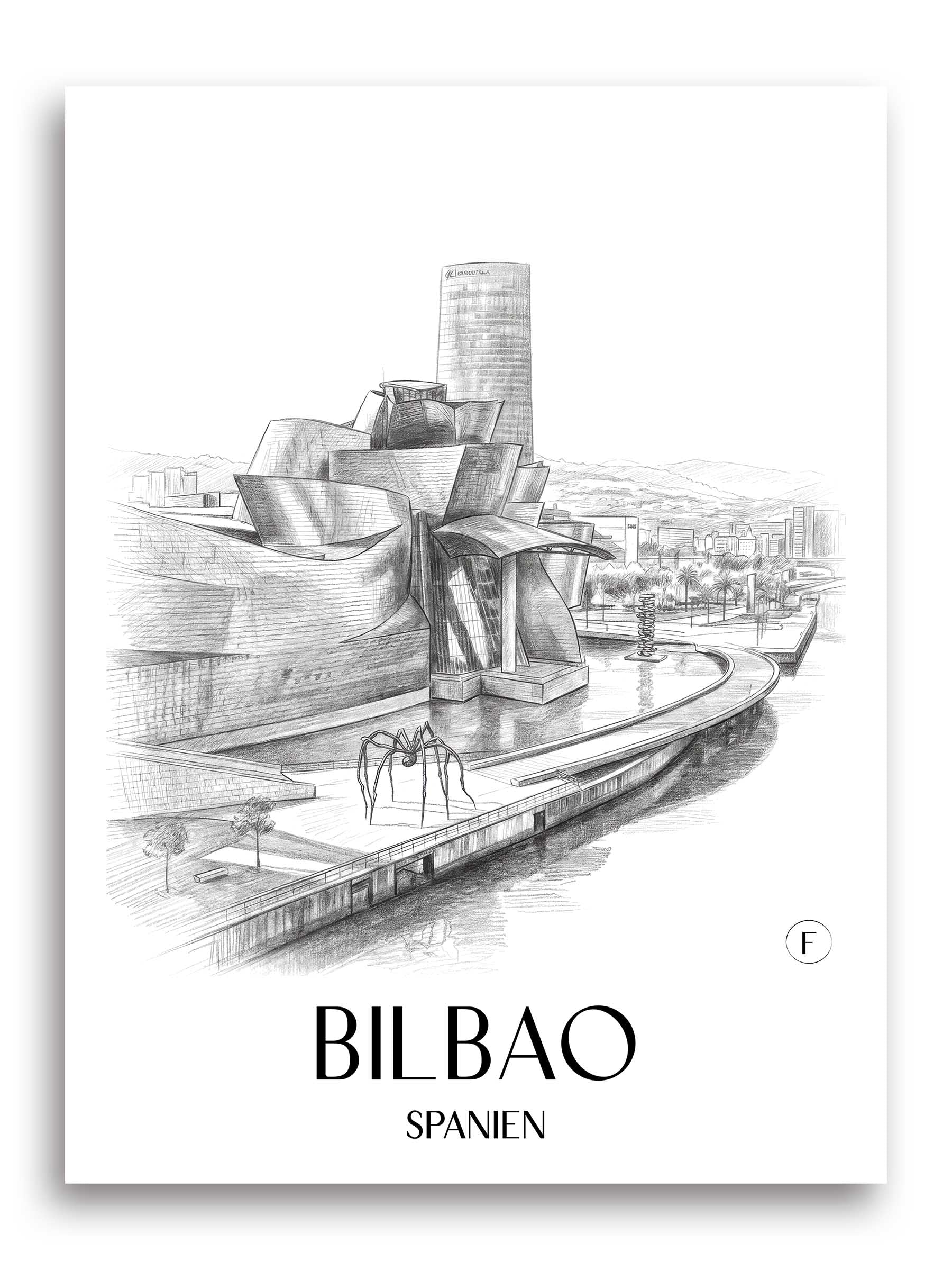 bilbao-spanien-poster-bleistift-zeichnung-drawing