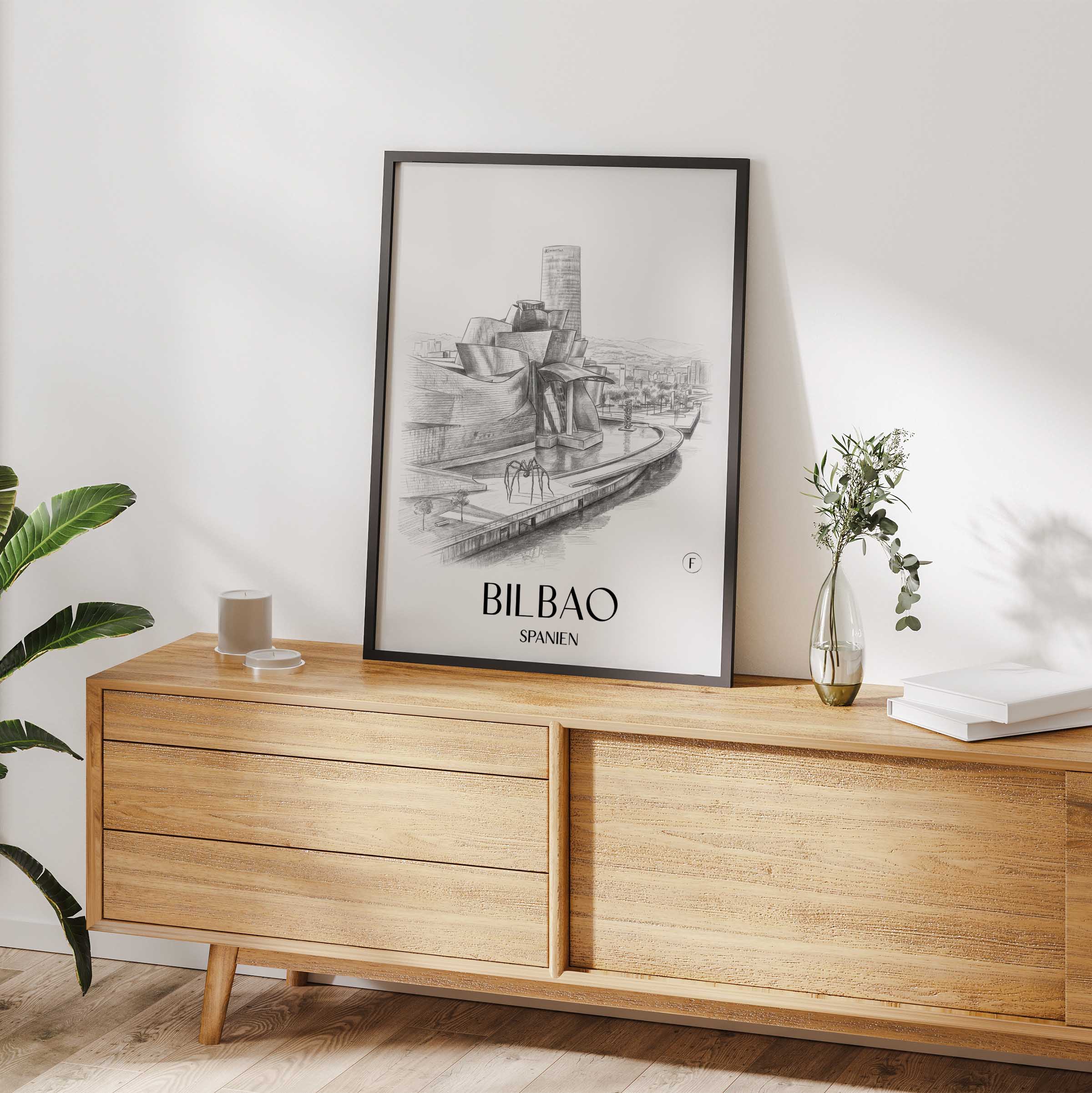 bilbao-spanien-poster-bleistift-zeichnung-drawing