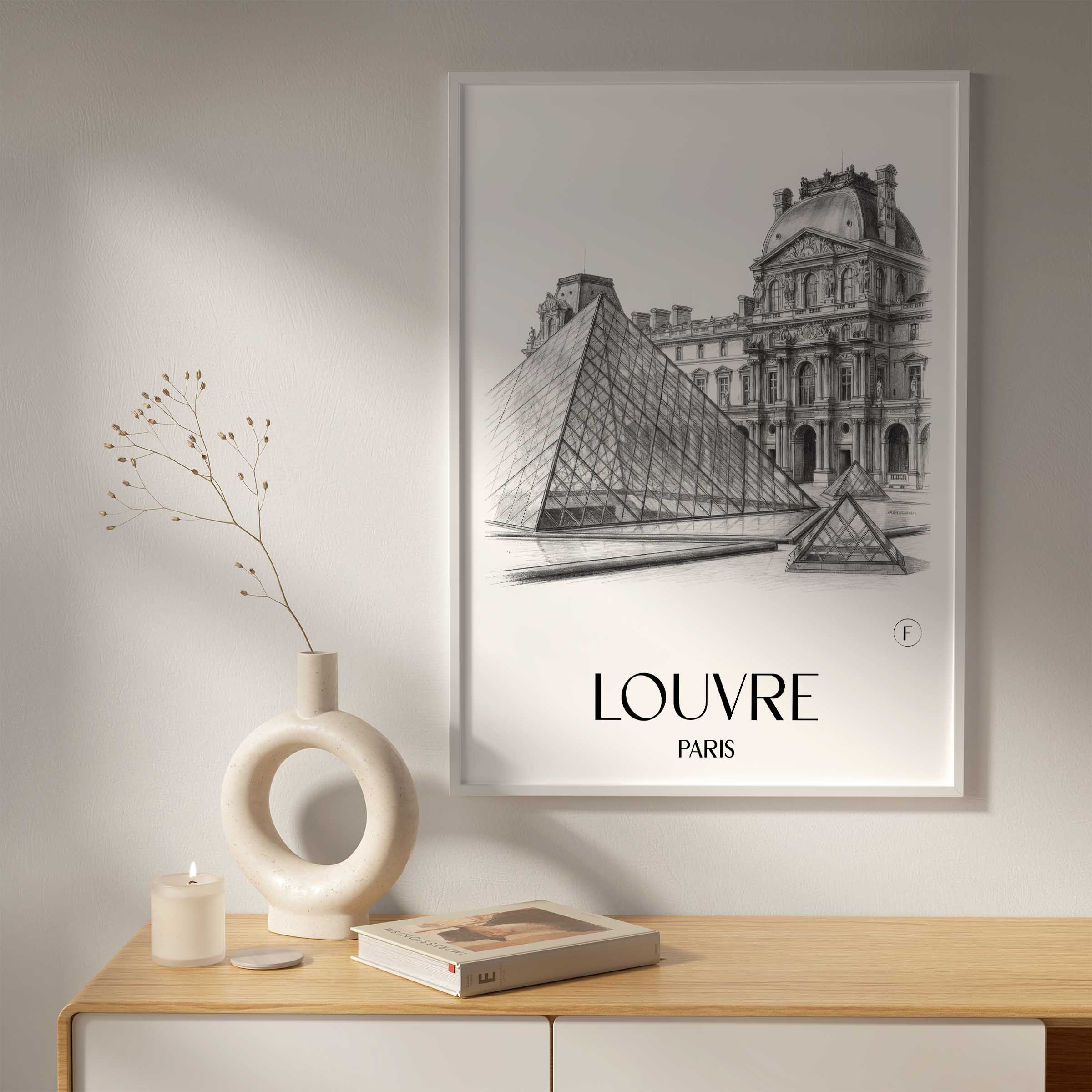 louvre-paris-frankreich-poster-bleistift-zeichnung-drawing