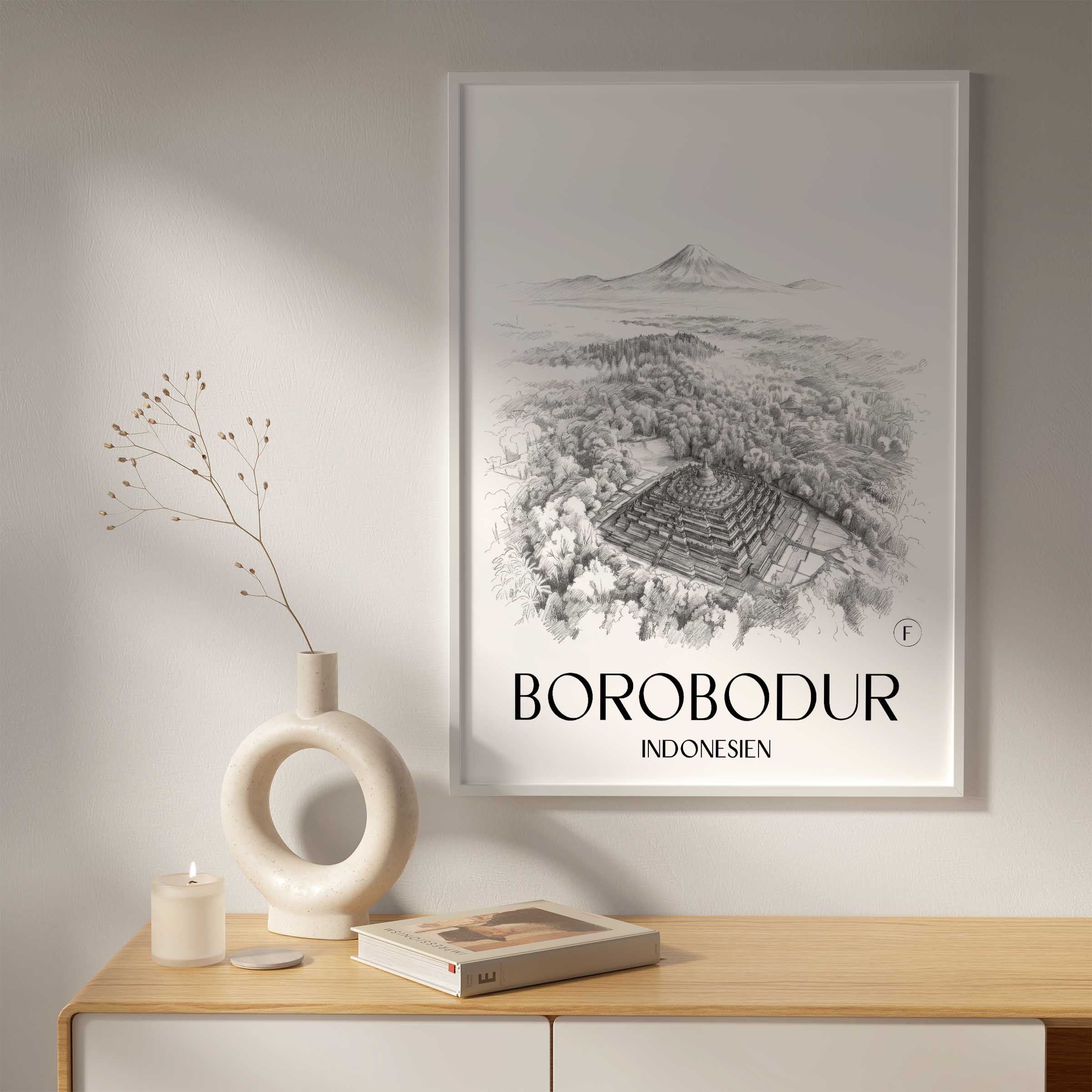 borobodur-indonesien-poster-bleistift-zeichnung-drawing