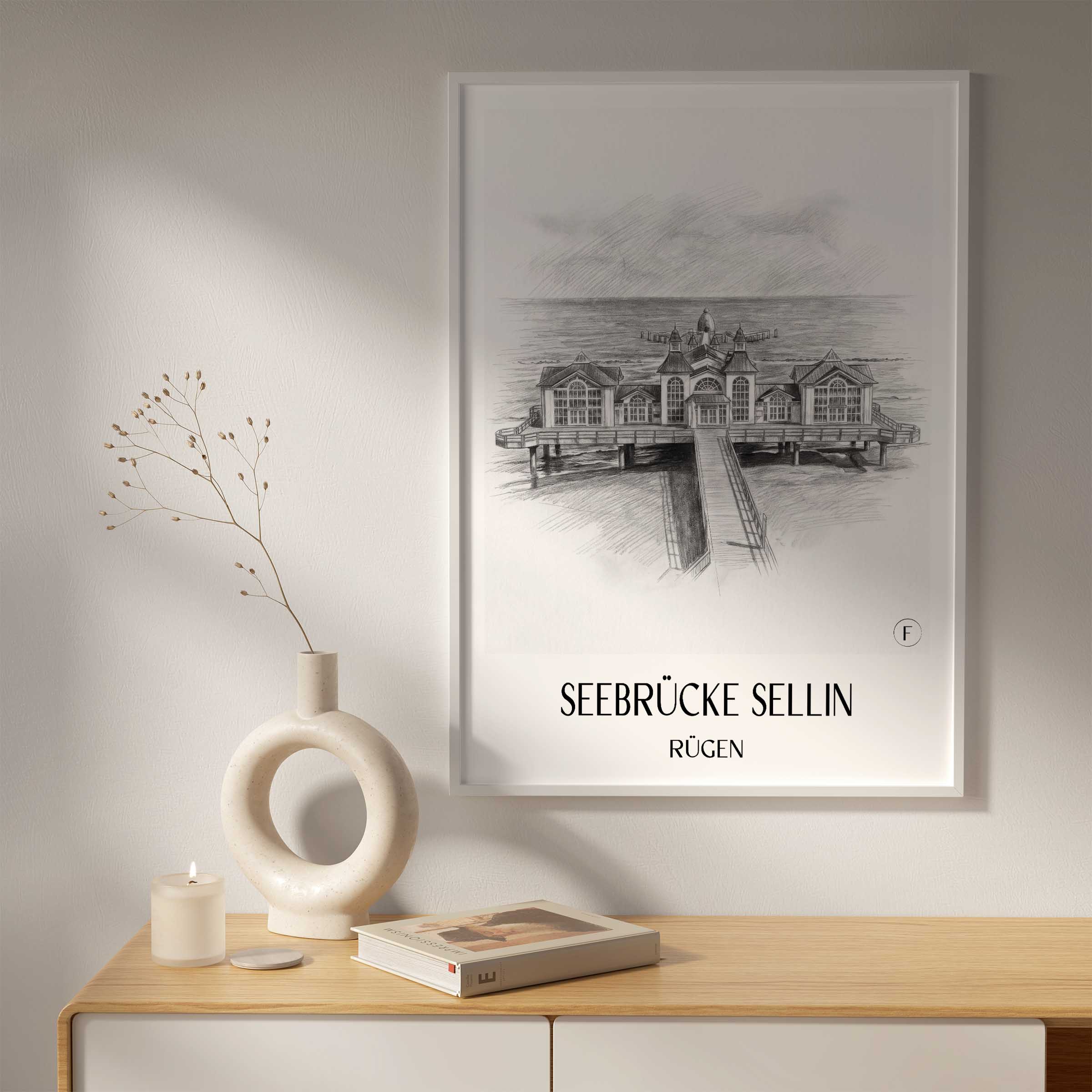 seebrücke-sellin-rügen-deutschland-poster-bleistift-zeichnung-drawing
