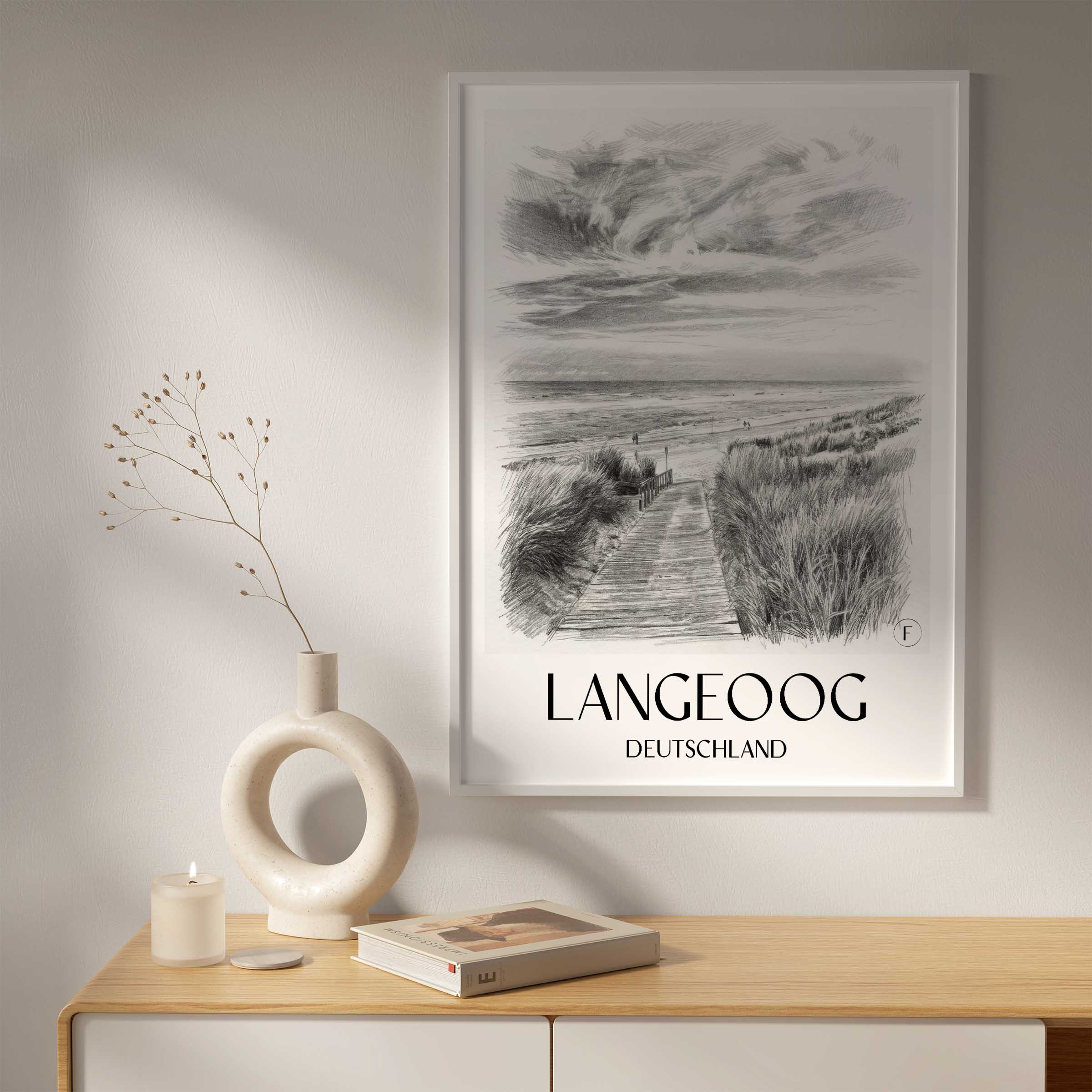 langeoog-deutschland-poster-bleistift-zeichnung-drawing