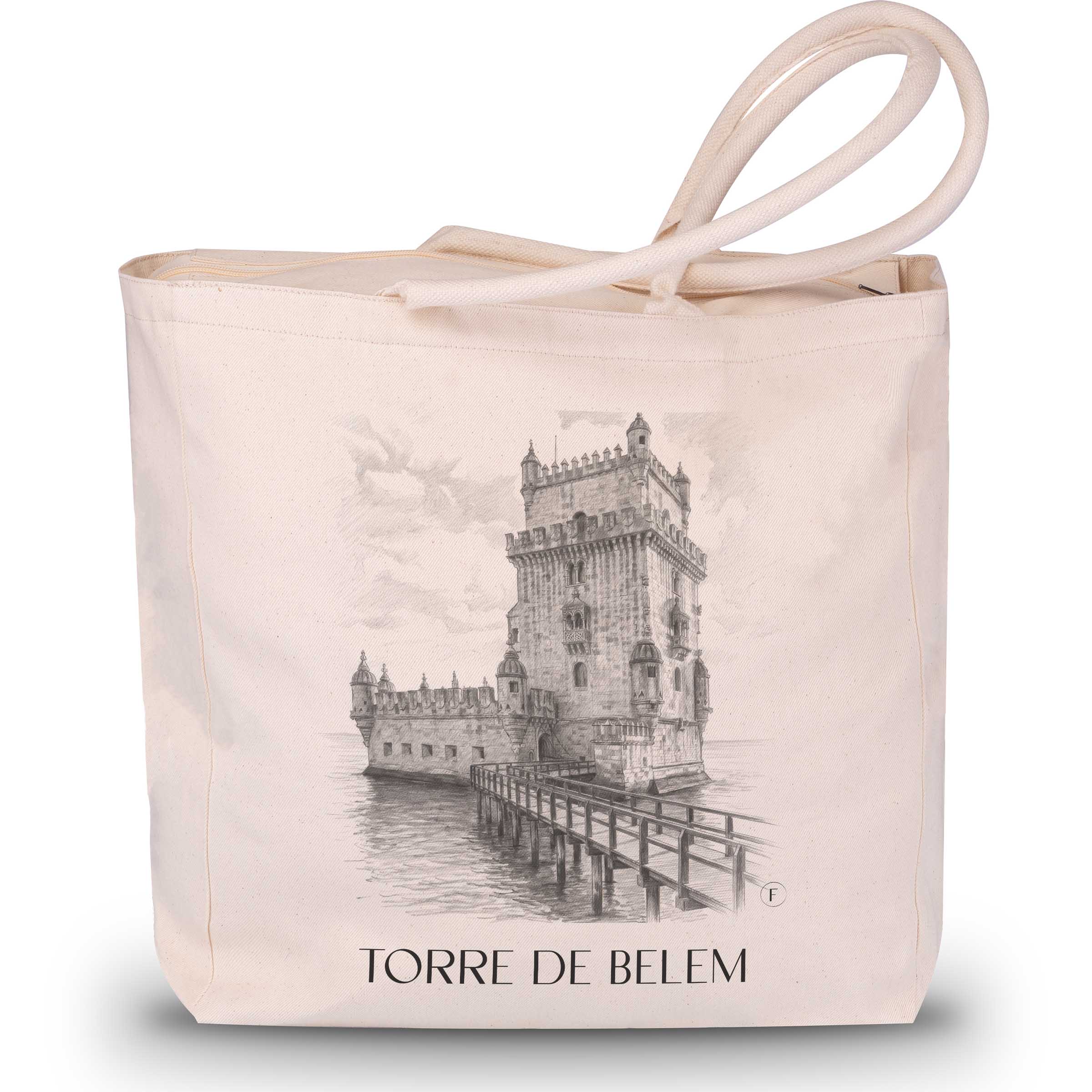 torre-de-belem-lissabon-portugal-einkaufstasche-bleistift-zeichnung-drawing