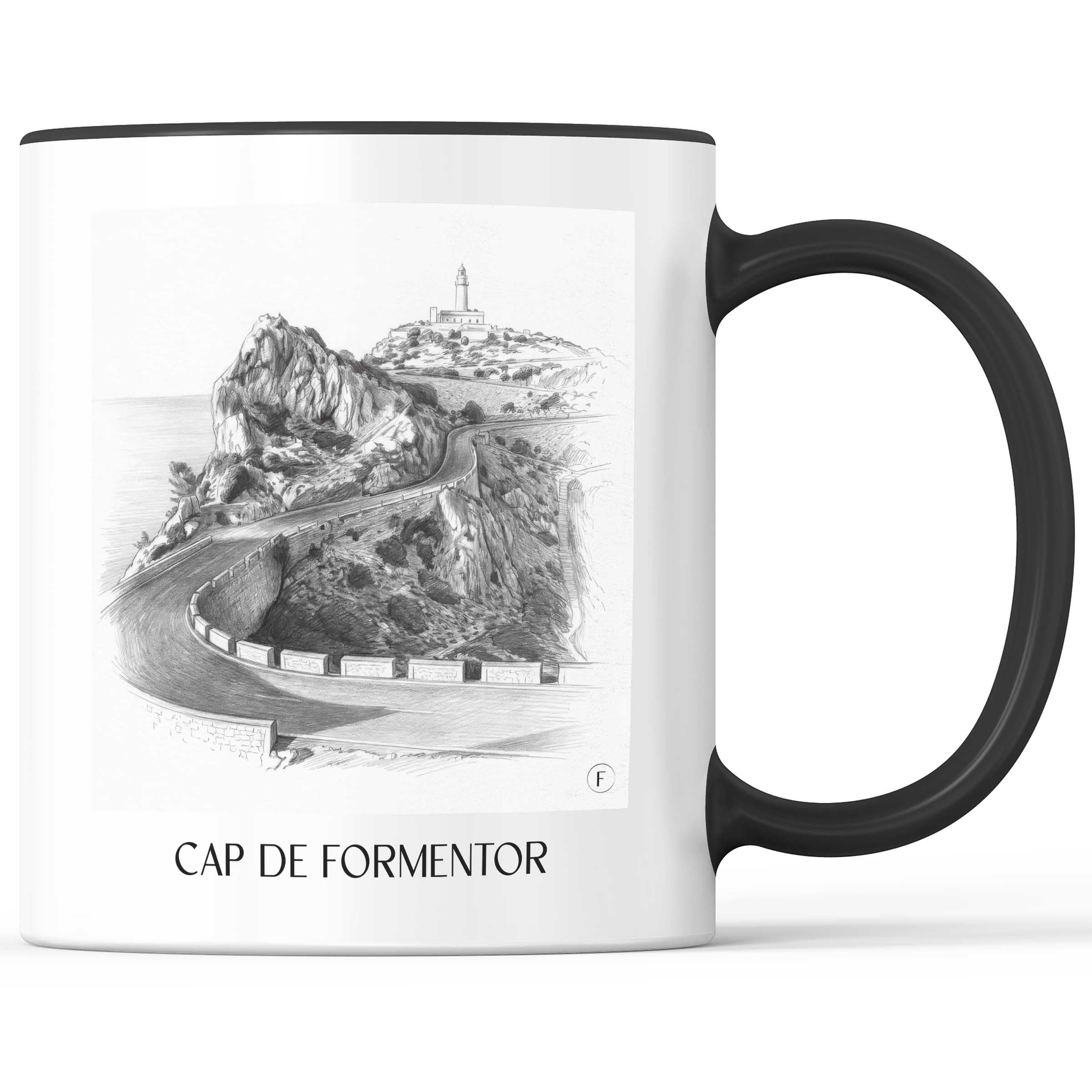 cap-de-formentor-mallorca-spanien-kaffeebecher-bleistift-zeichnung-drawing