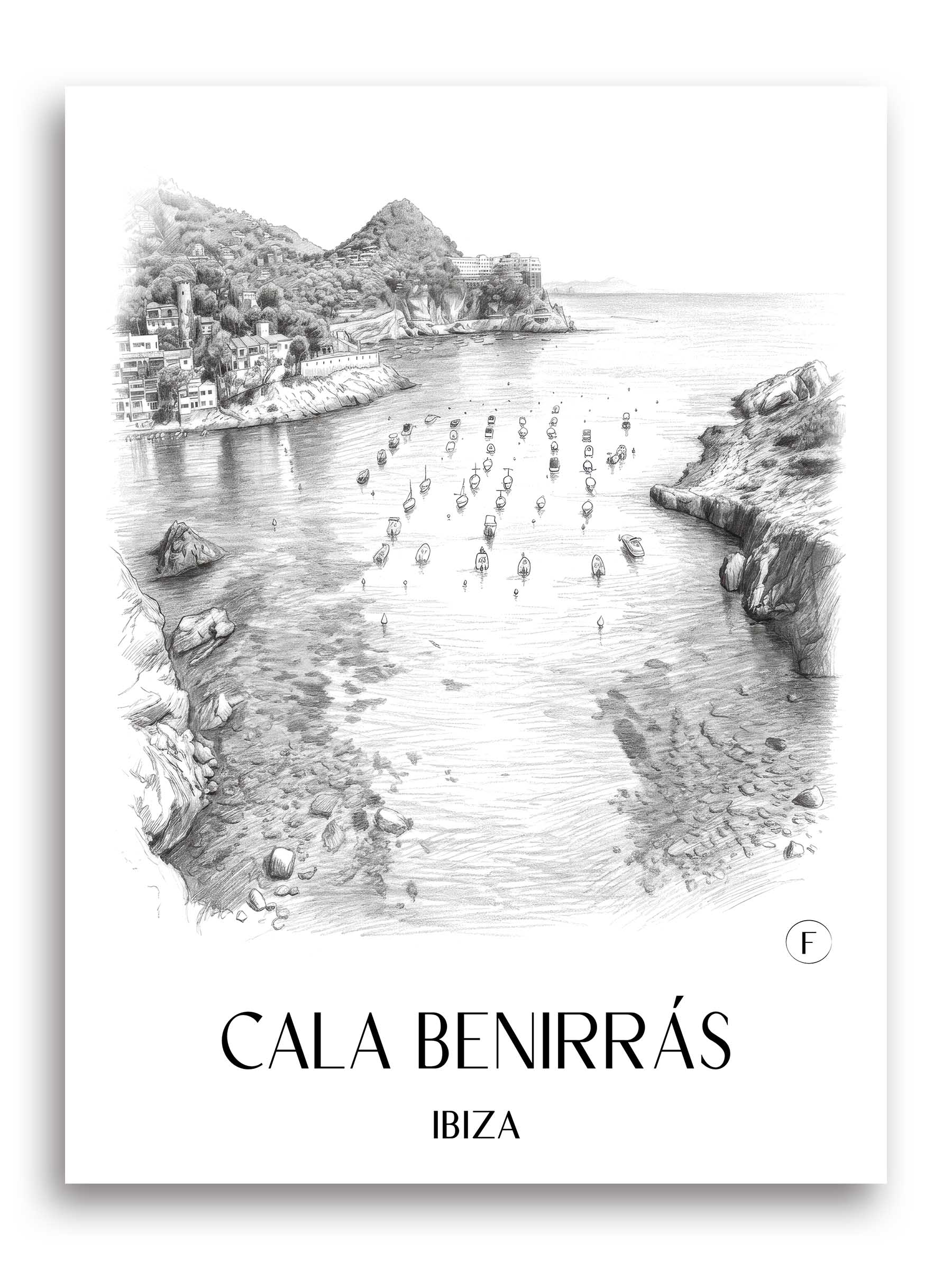 cala-benirrás-ibiza-spanien-poster-bleistift-zeichnung-drawing