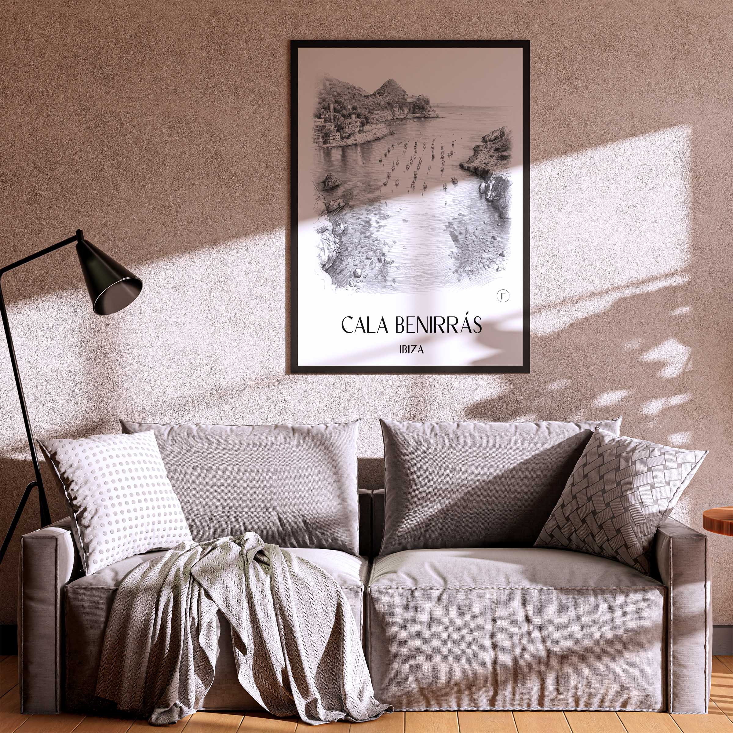 cala-benirrás-ibiza-spanien-poster-bleistift-zeichnung-drawing