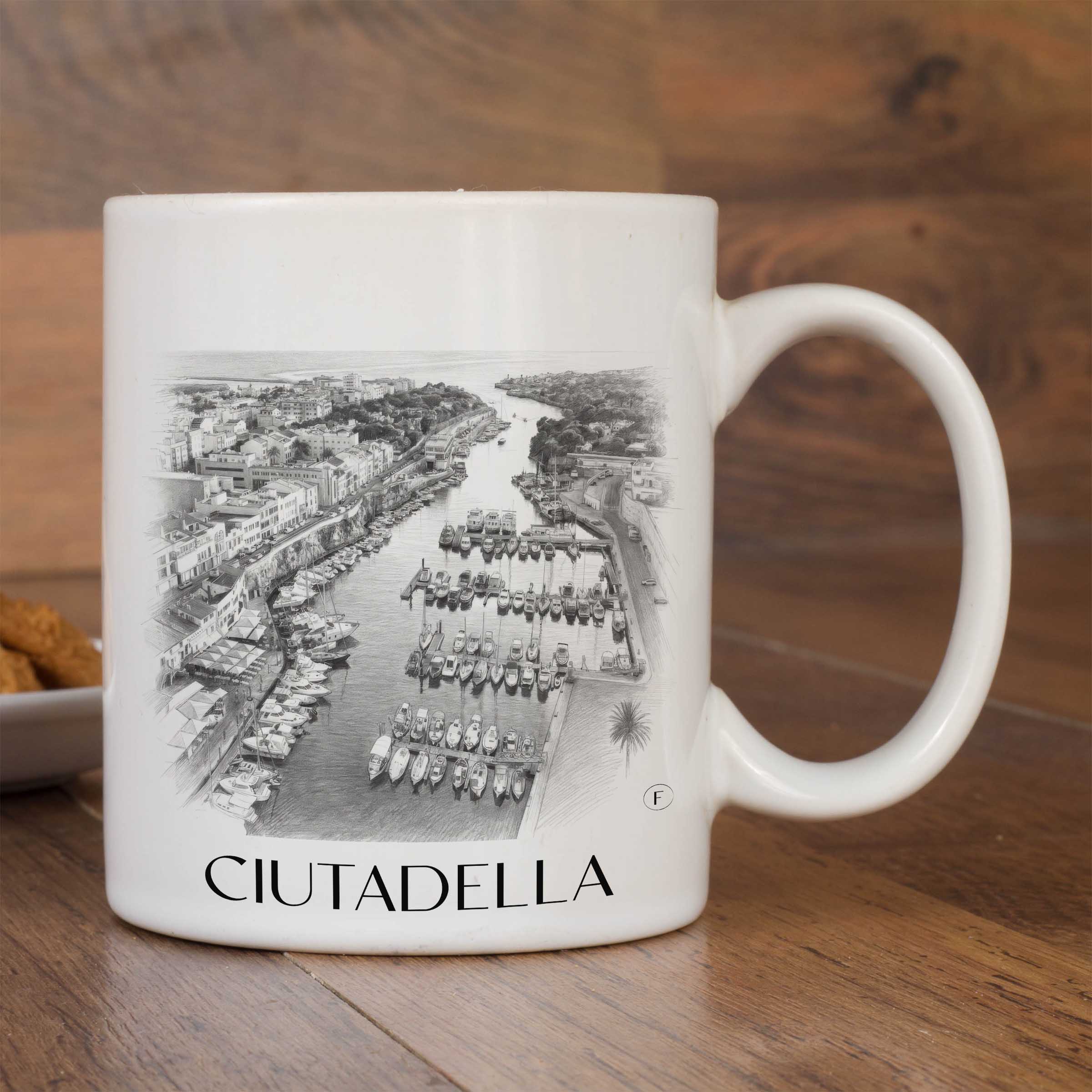 ciutadella-menorca-spanien-kaffeebecher-bleistift-zeichnung-drawing