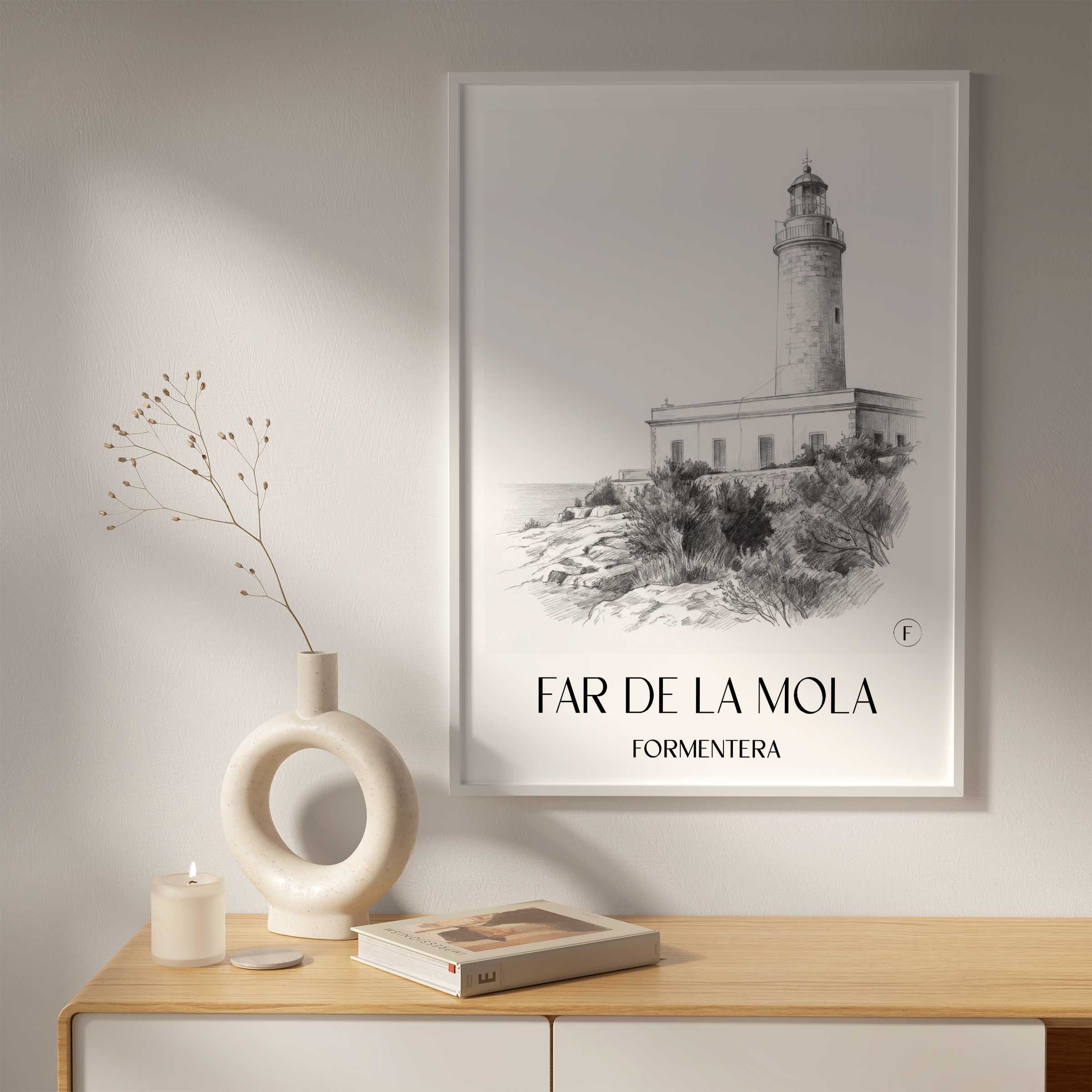 far-de-la-mola-formentera-spanien-poster-bleistift-zeichnung-drawing