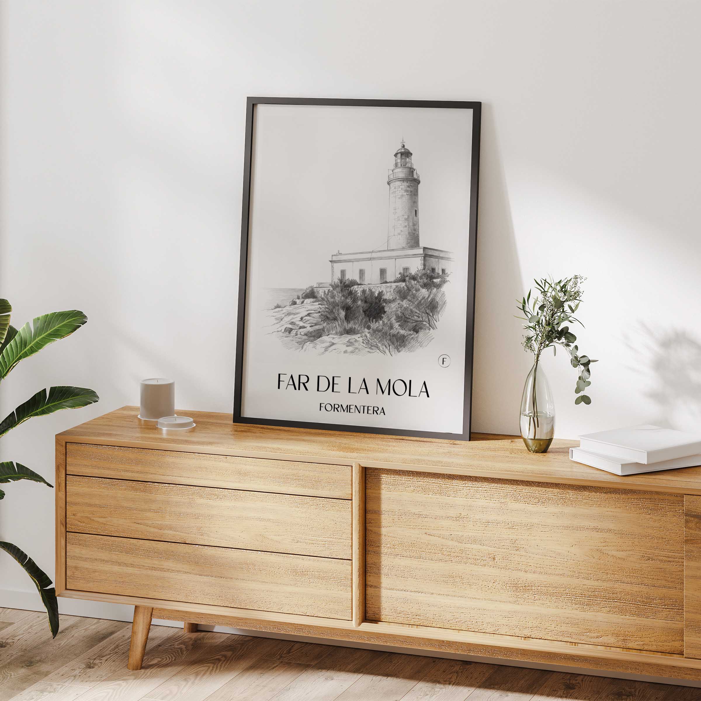 far-de-la-mola-formentera-spanien-poster-bleistift-zeichnung-drawing