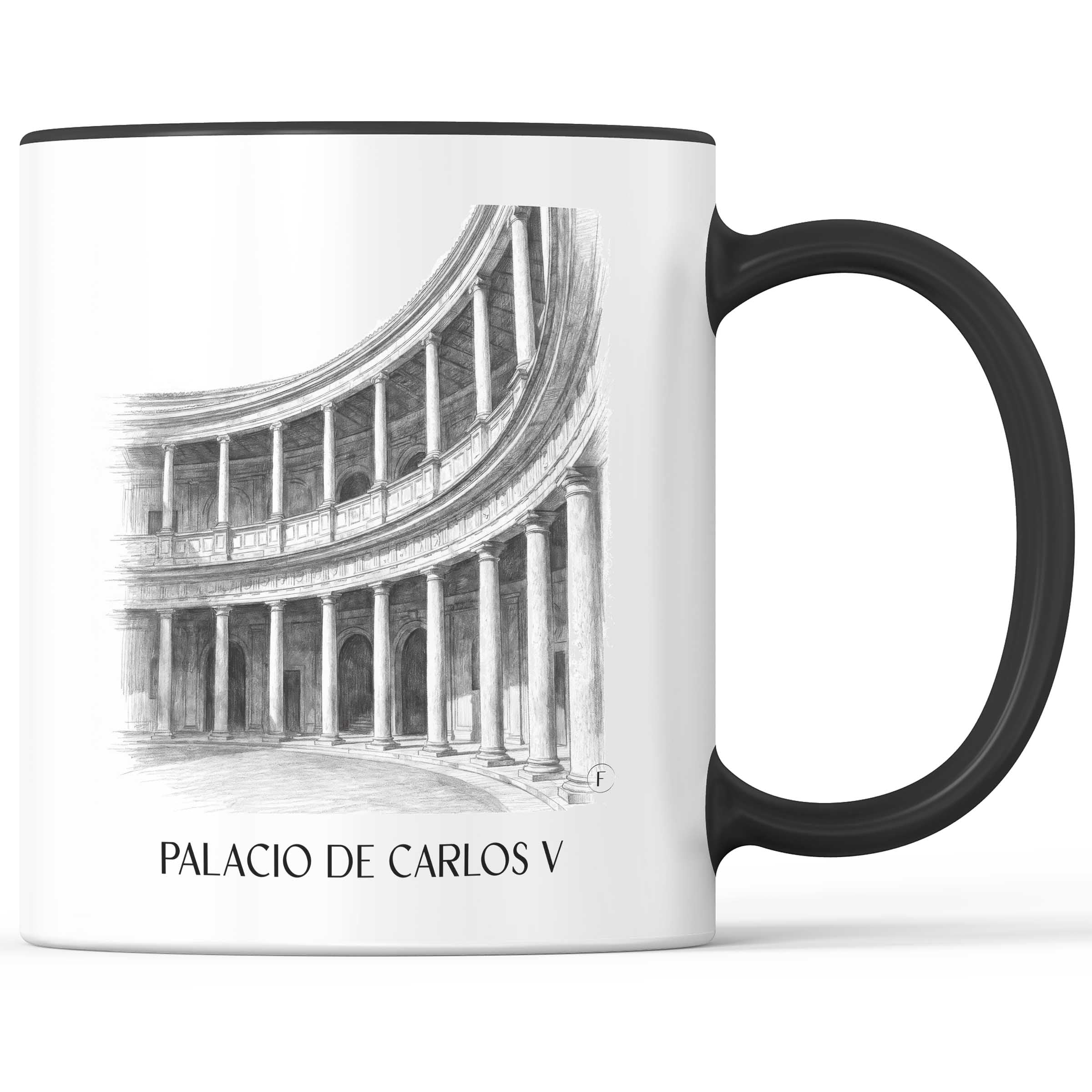 palacio-de-carlos-v-granada-spanien-kaffeebecher-bleistift-zeichnung-drawing