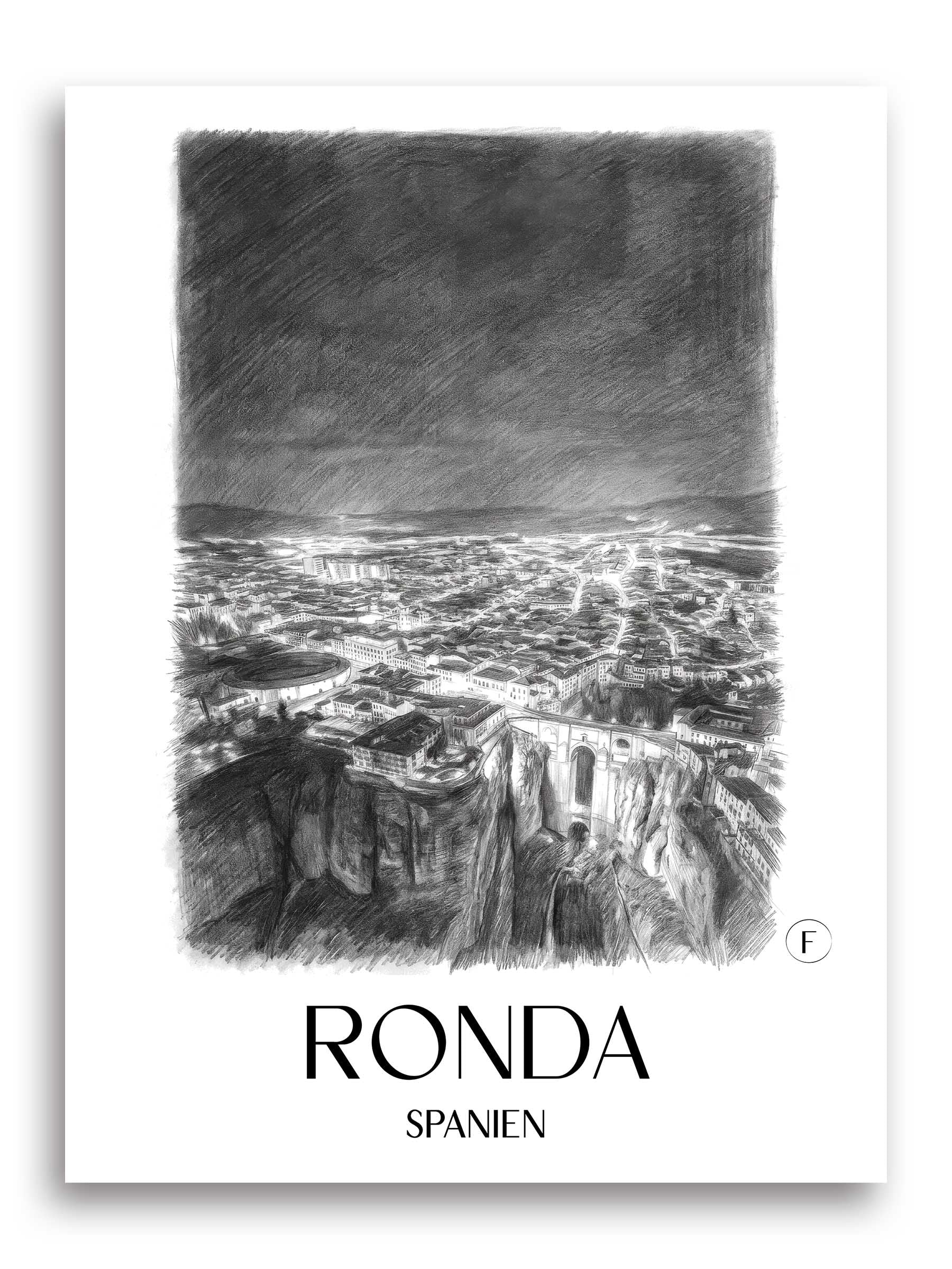 ronda-spanien-spanien-poster-bleistift-zeichnung-drawing