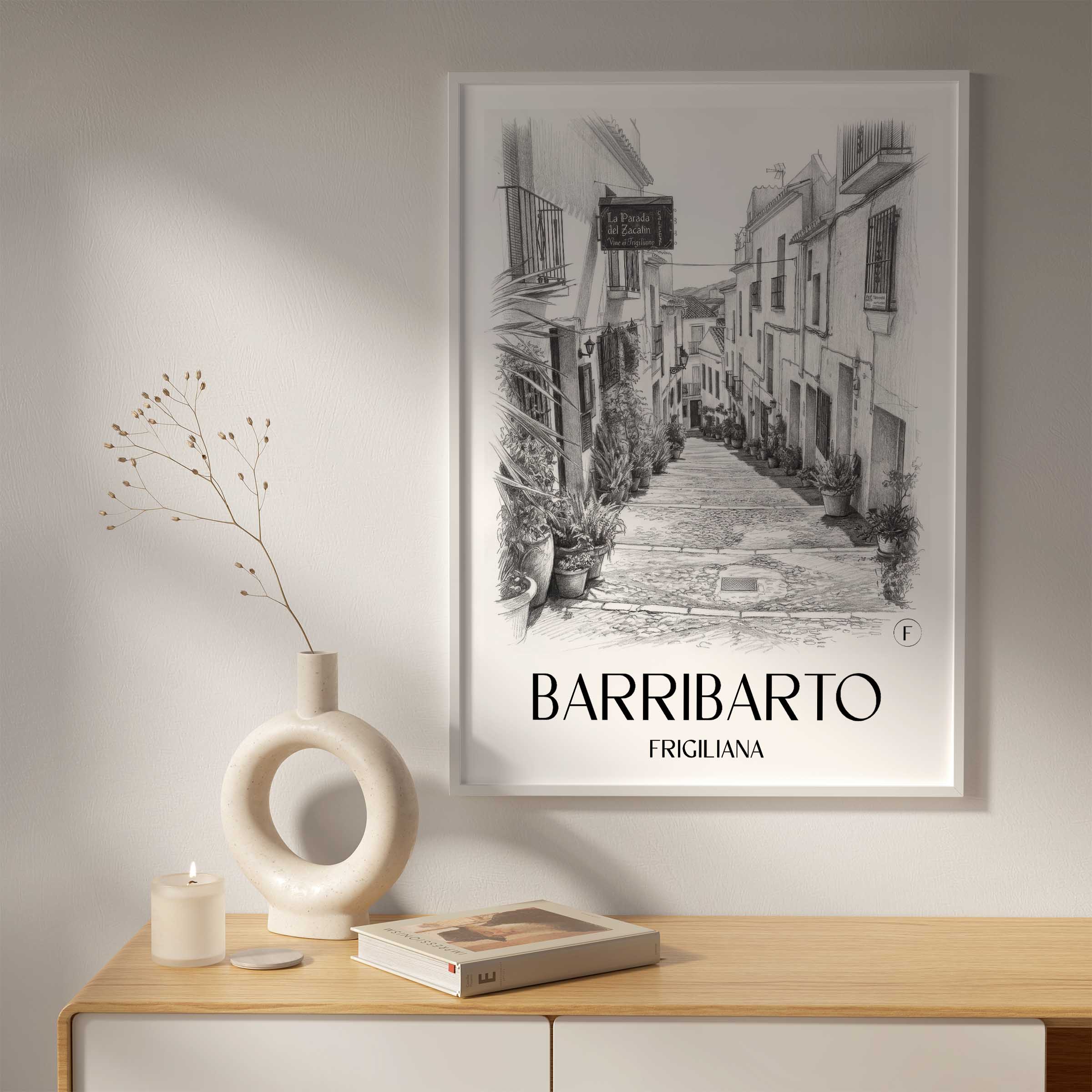 barribarto-frigiliana-spanien-poster-bleistift-zeichnung-drawing