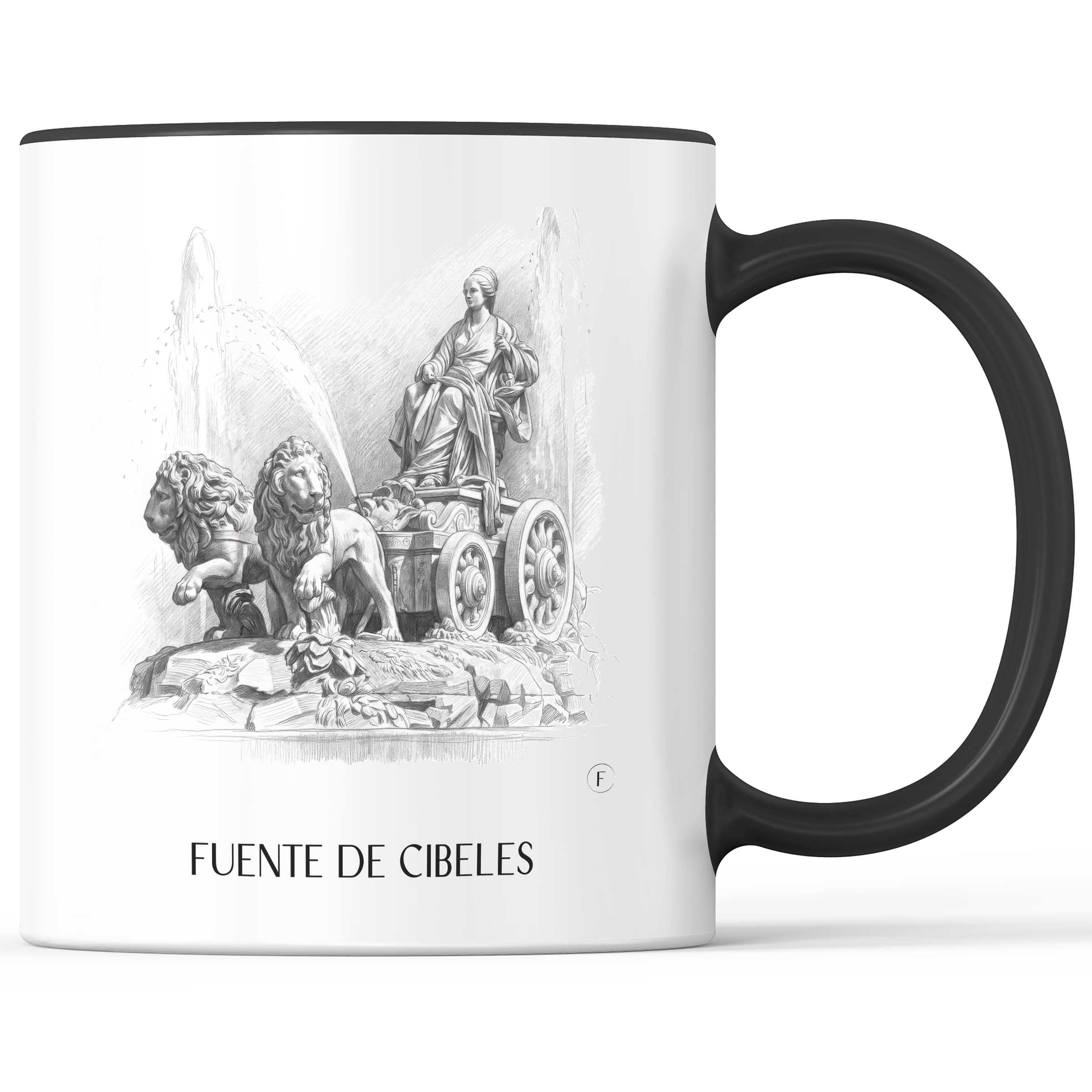 fuente-de-cibeles-madrid-spanien-kaffeebecher-bleistift-zeichnung-drawing