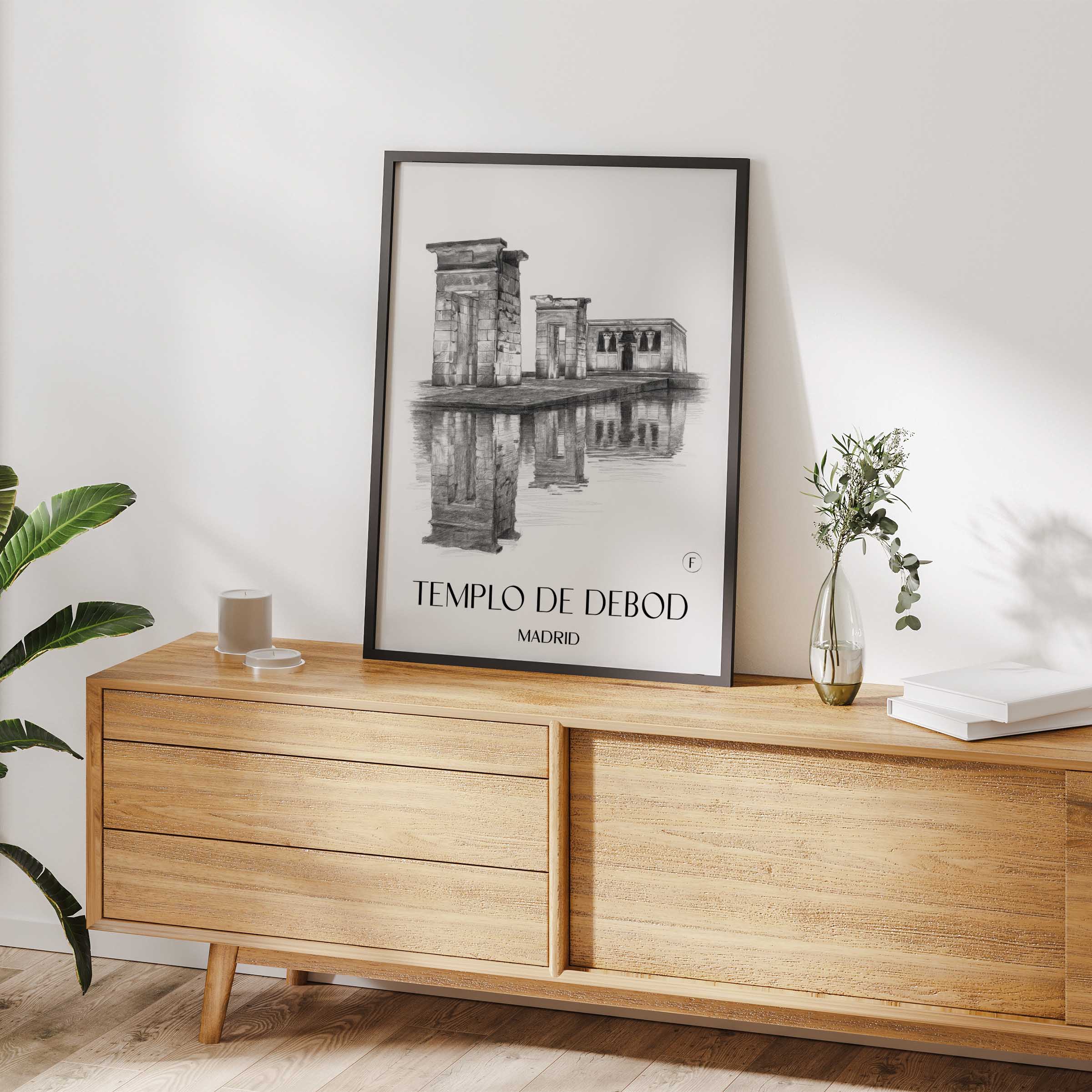 templo-de-debod-madrid-spanien-poster-bleistift-zeichnung-drawing