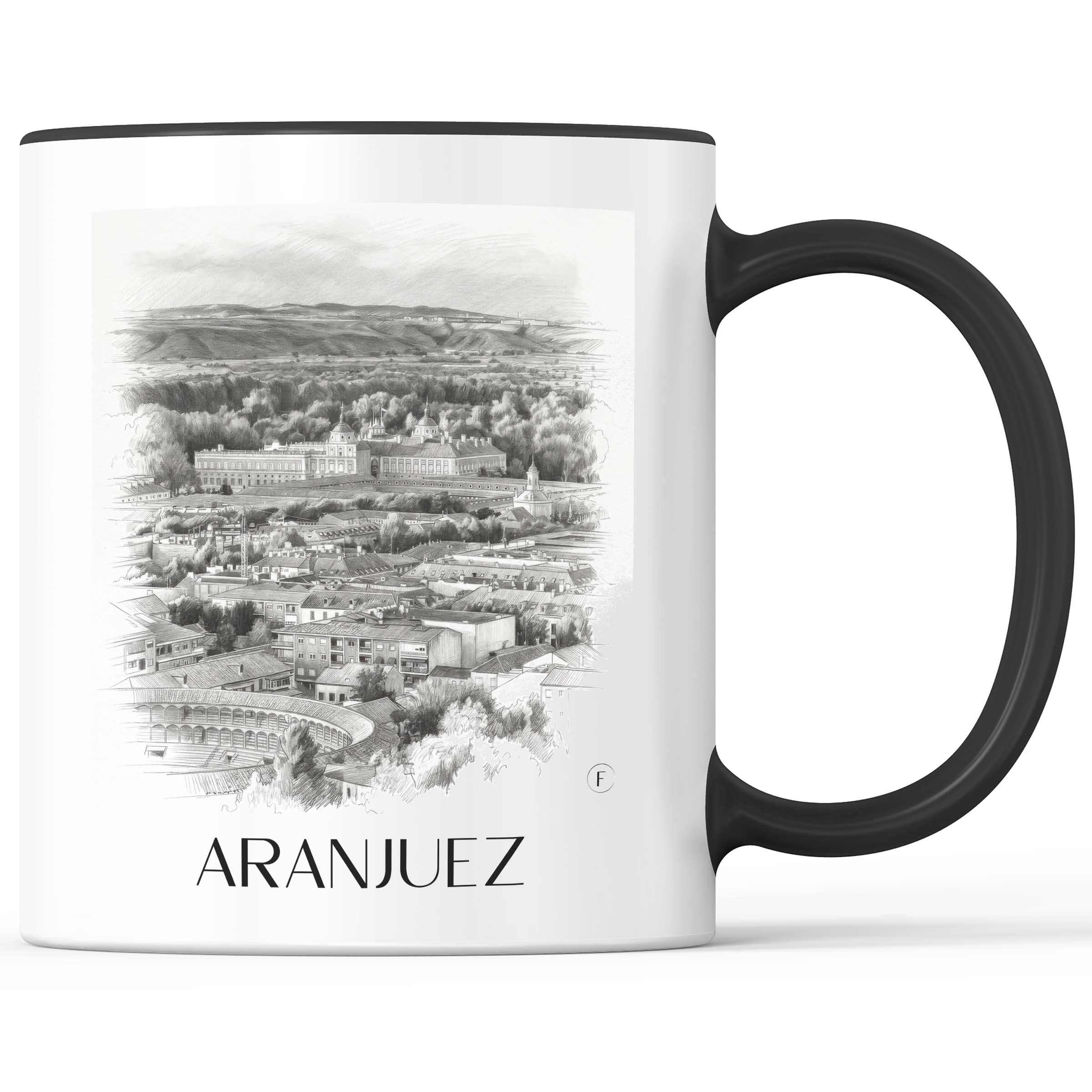 aranjuez-spanien-spanien-kaffeebecher-bleistift-zeichnung-drawing