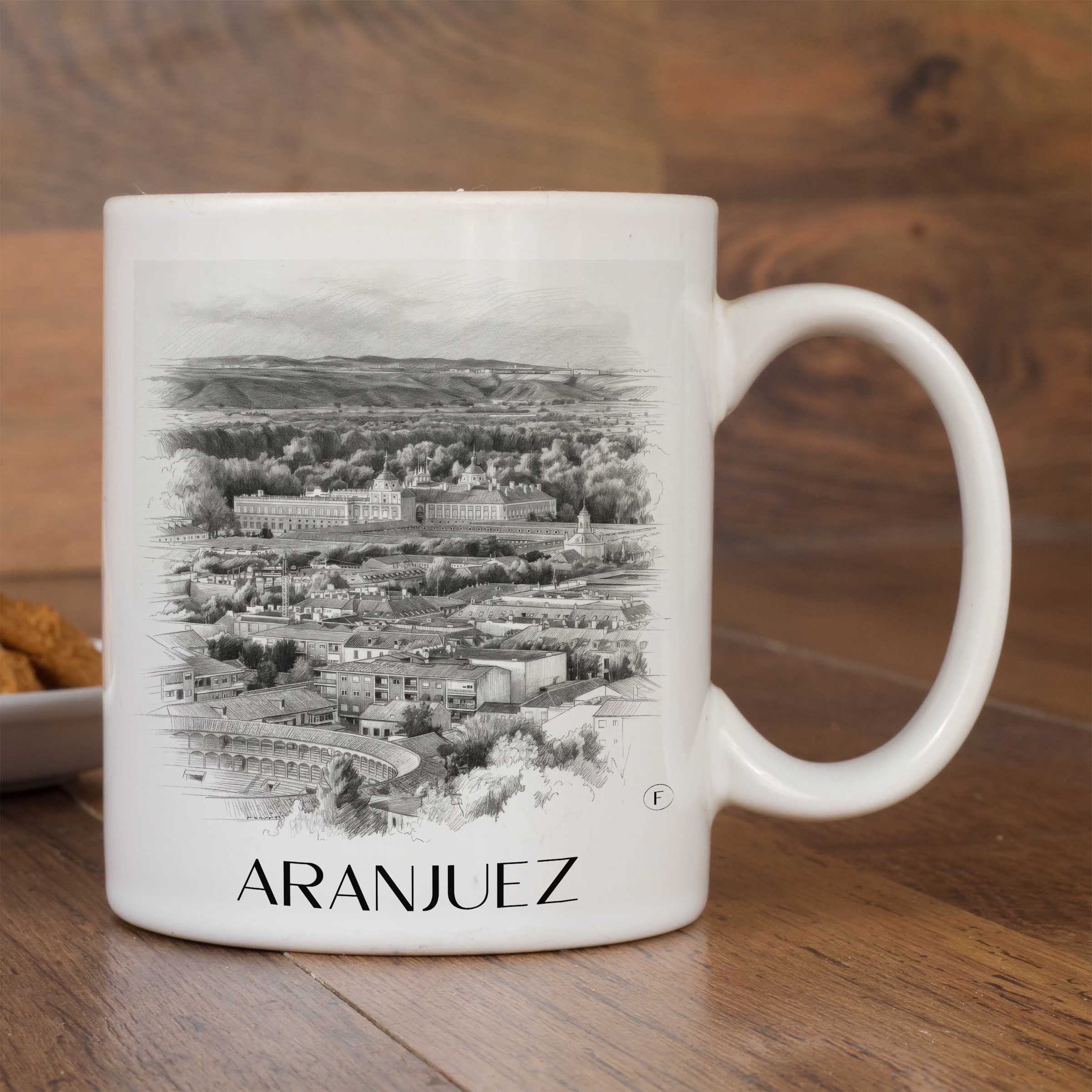 aranjuez-spanien-spanien-kaffeebecher-bleistift-zeichnung-drawing