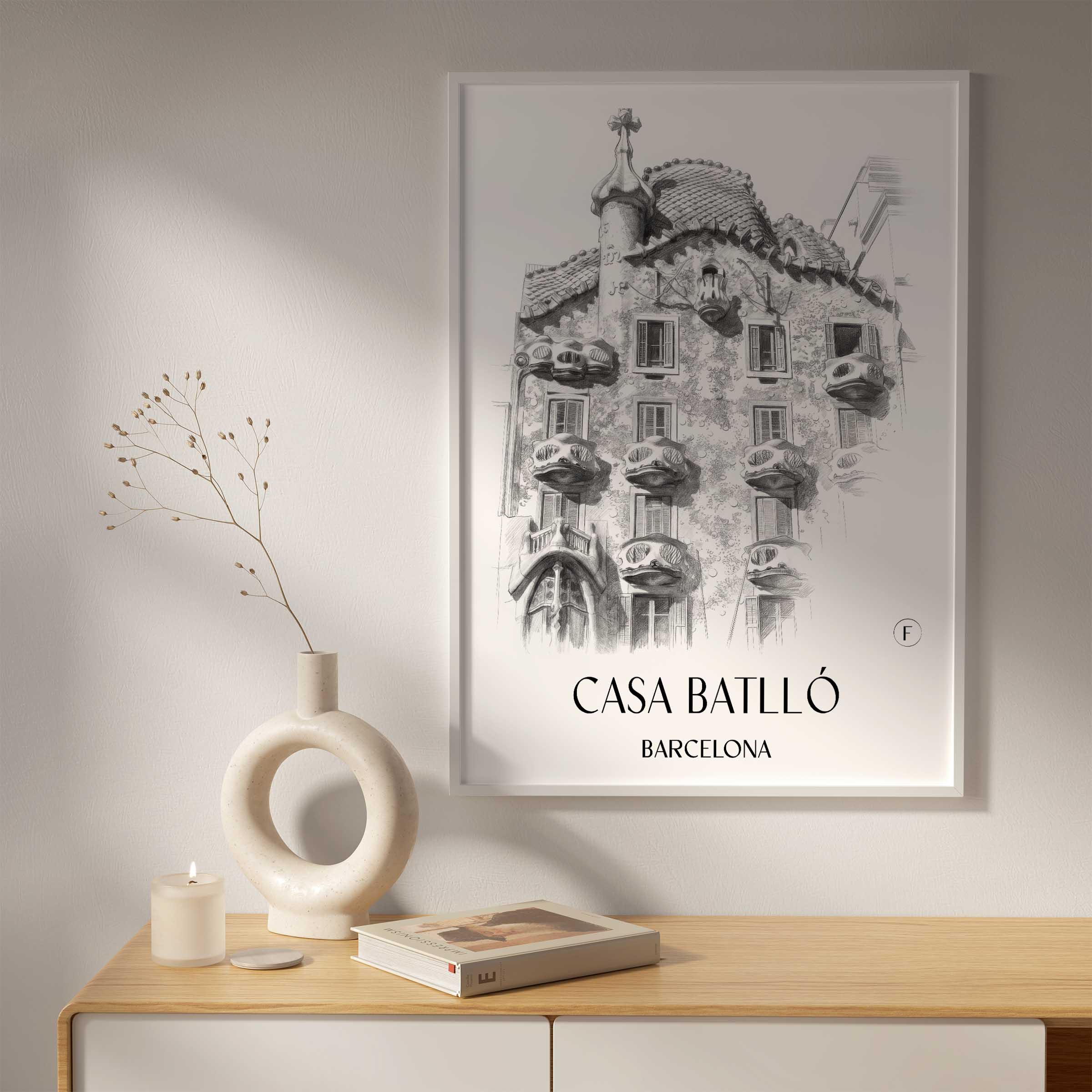 casa-batlló-barcelona-spanien-poster-bleistift-zeichnung-drawing