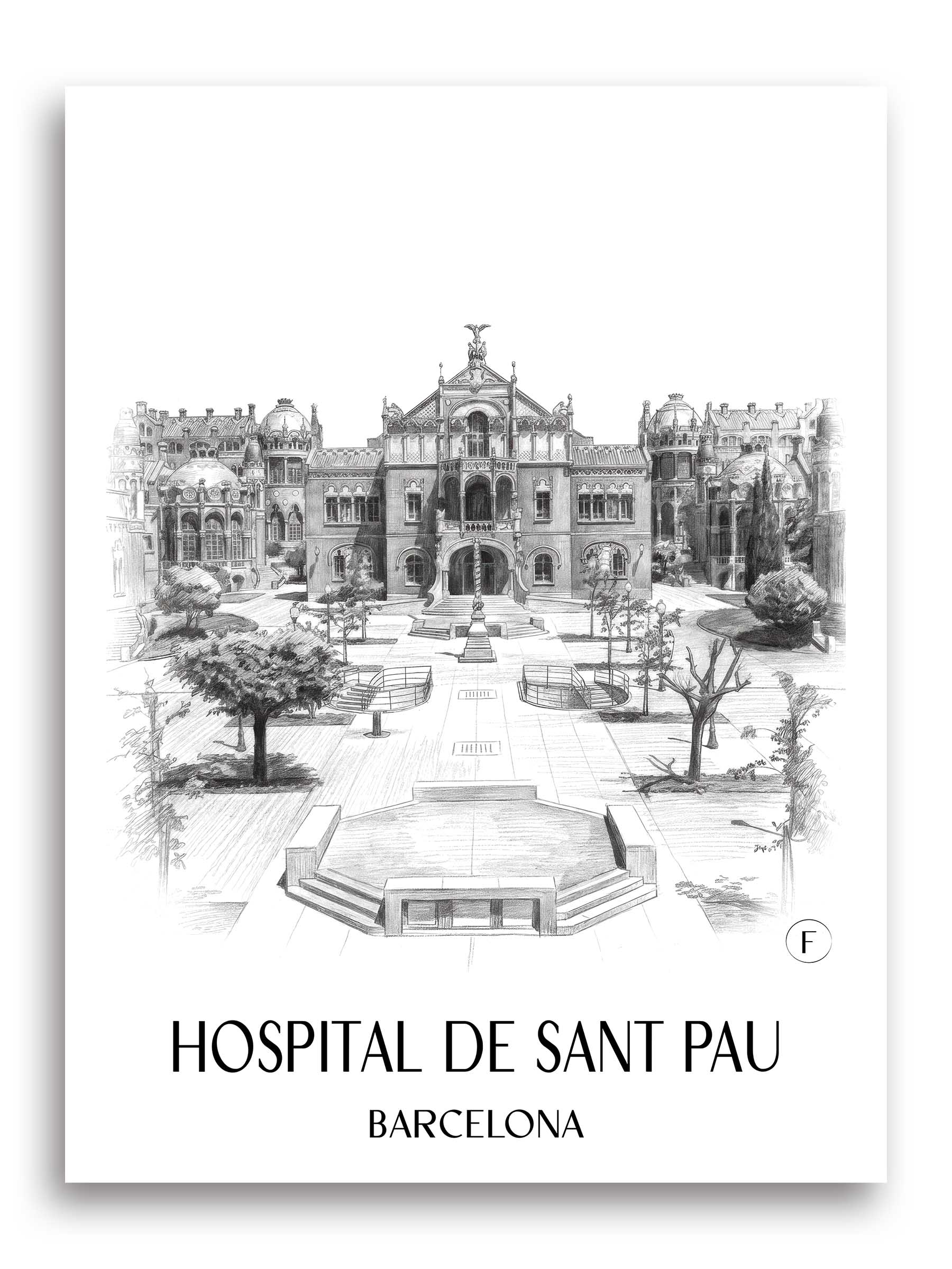 hospital-de-sant-pau-barcelona-spanien-poster-bleistift-zeichnung-drawing