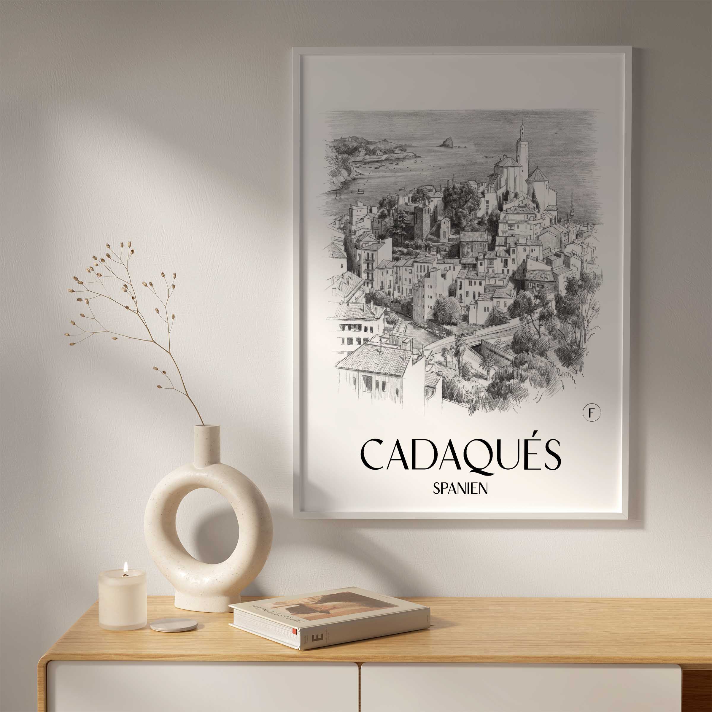 cadaqués-spanien-spanien-poster-bleistift-zeichnung-drawing