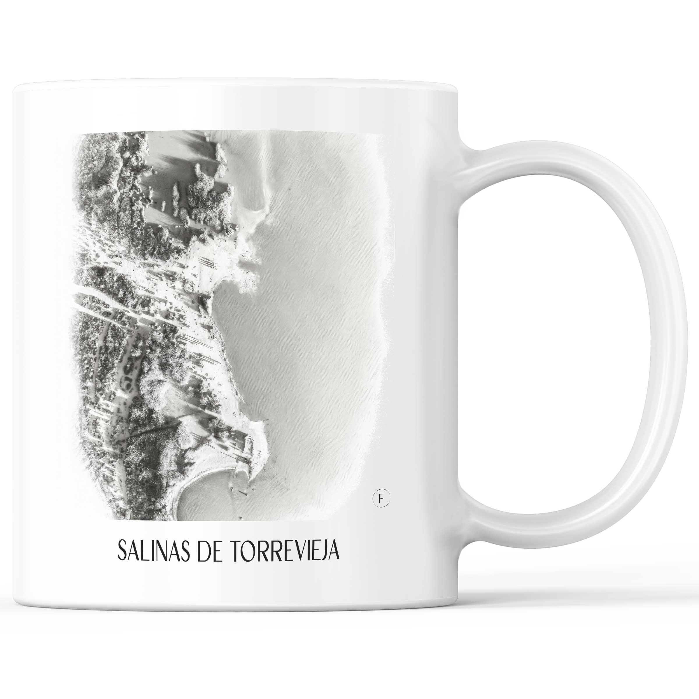 Salinas de Torrevieja Kaffeebecher - Spanien - Spanien Becher - Kaffeetasse im Zeichnung Stil