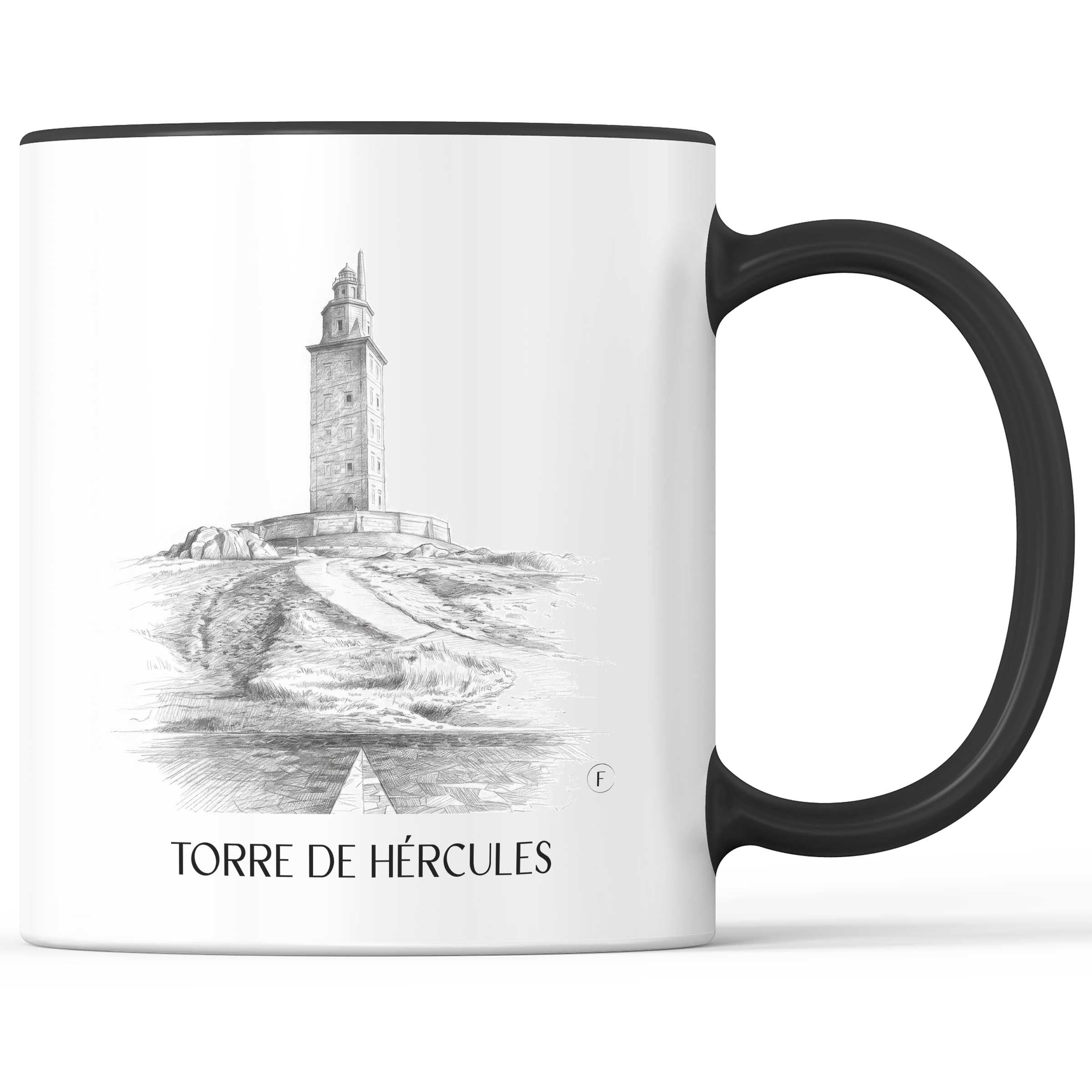 torre-de-hércules-a-coruña-spanien-kaffeebecher-bleistift-zeichnung-drawing