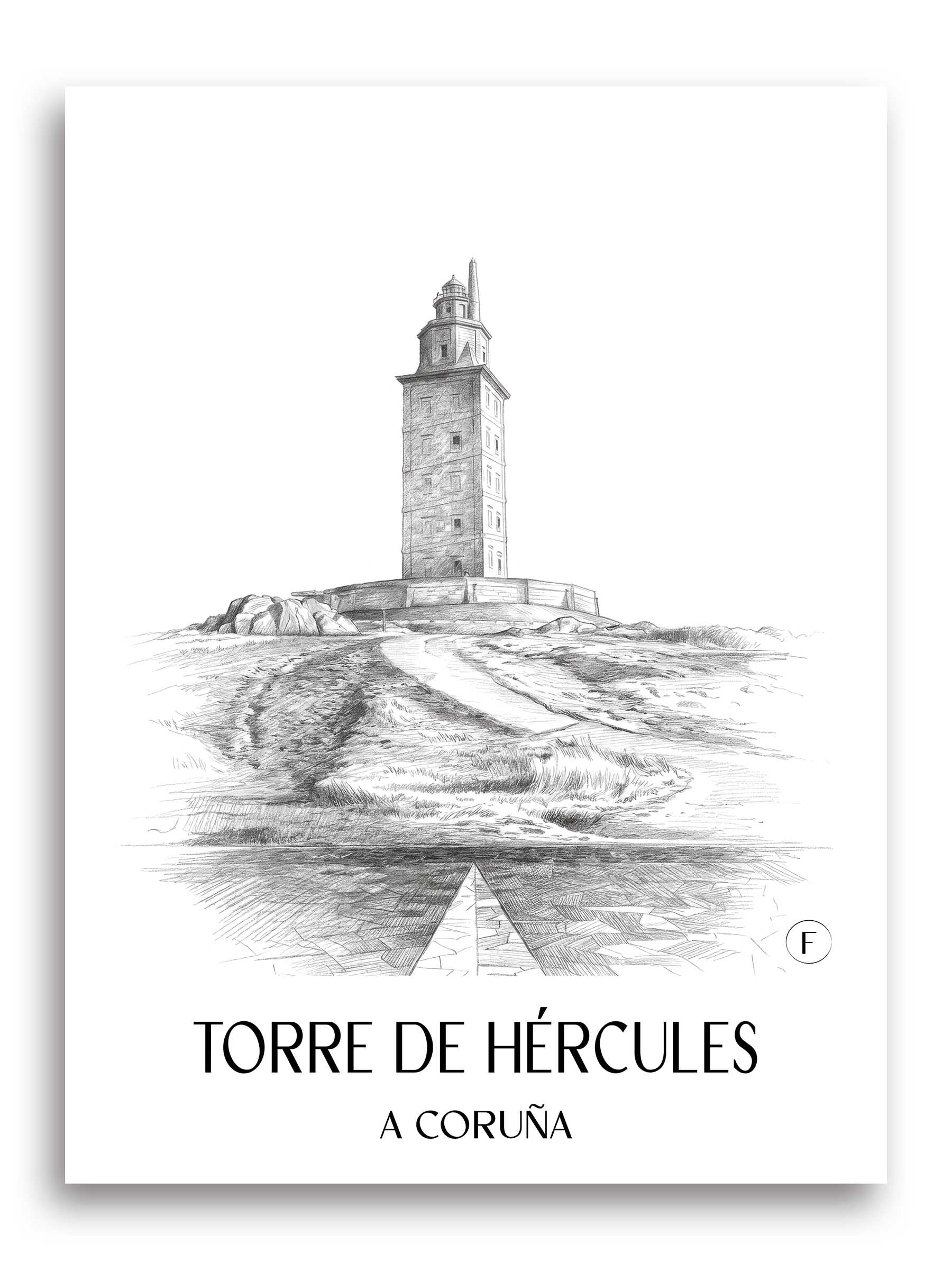 torre-de-hércules-a-coruña-spanien-poster-bleistift-zeichnung-drawing