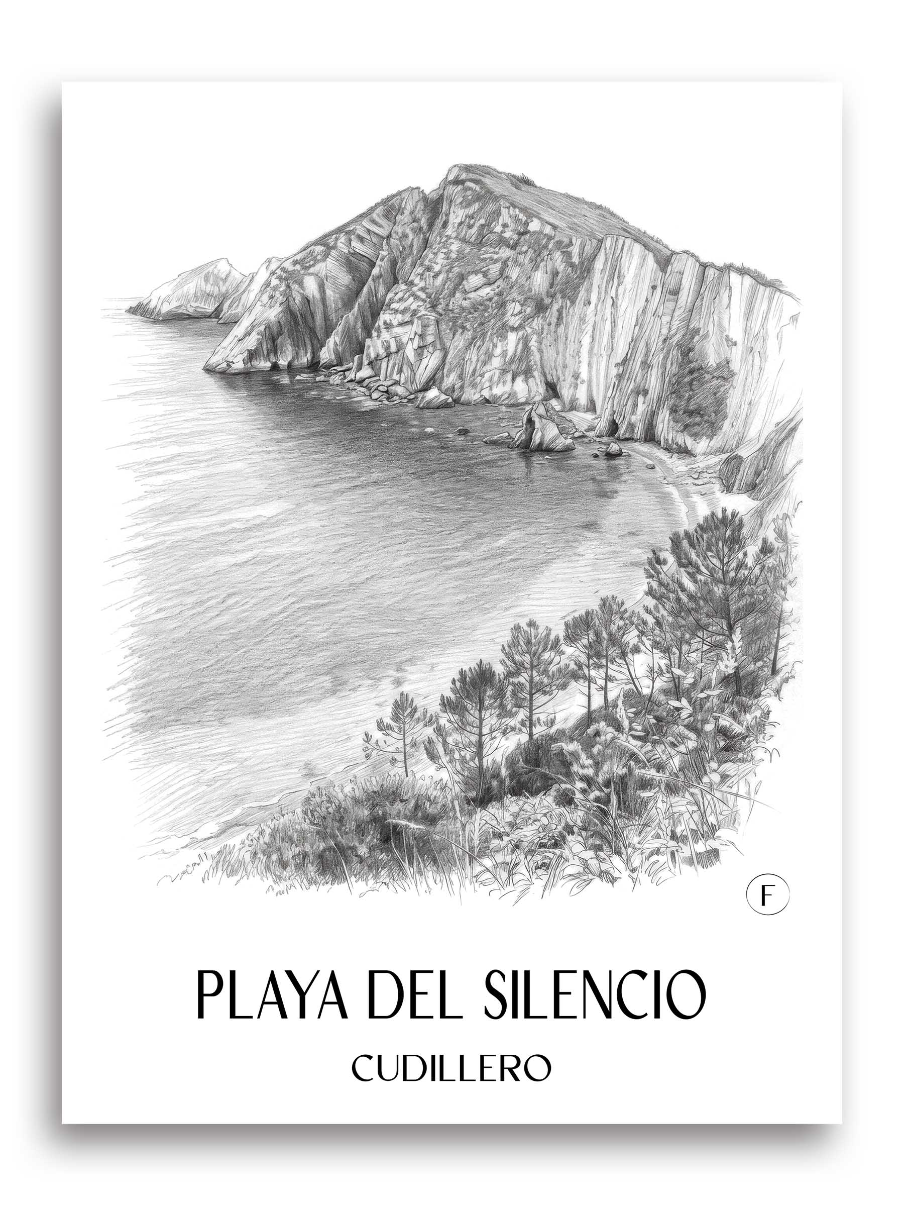 playa-del-silencio-cudillero-spanien-poster-bleistift-zeichnung-drawing