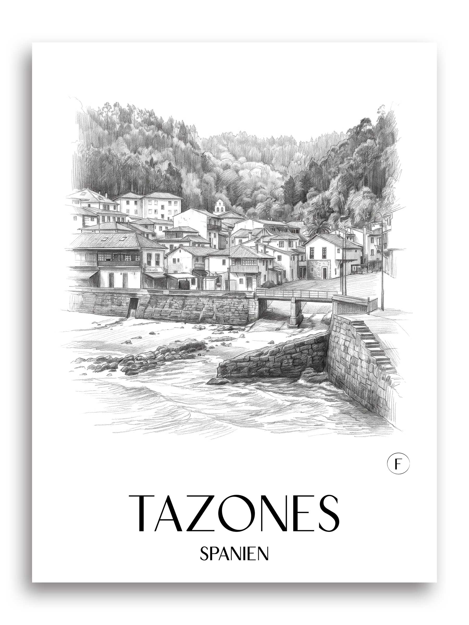 tazones-spanien-spanien-poster-bleistift-zeichnung-drawing