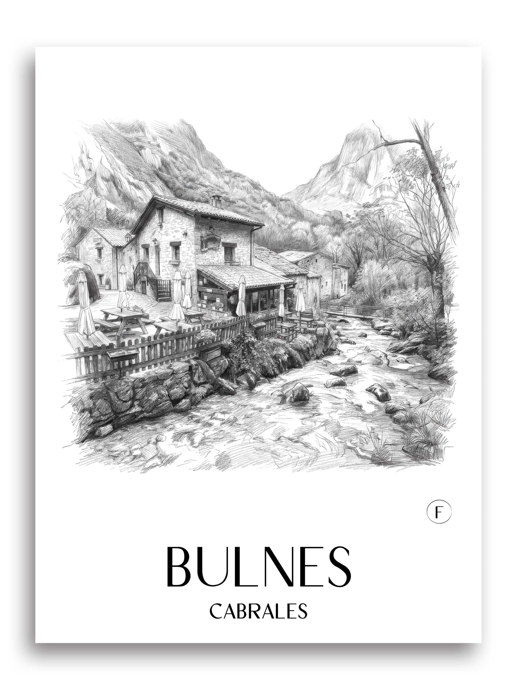 bulnes-cabrales-spanien-poster-bleistift-zeichnung-drawing