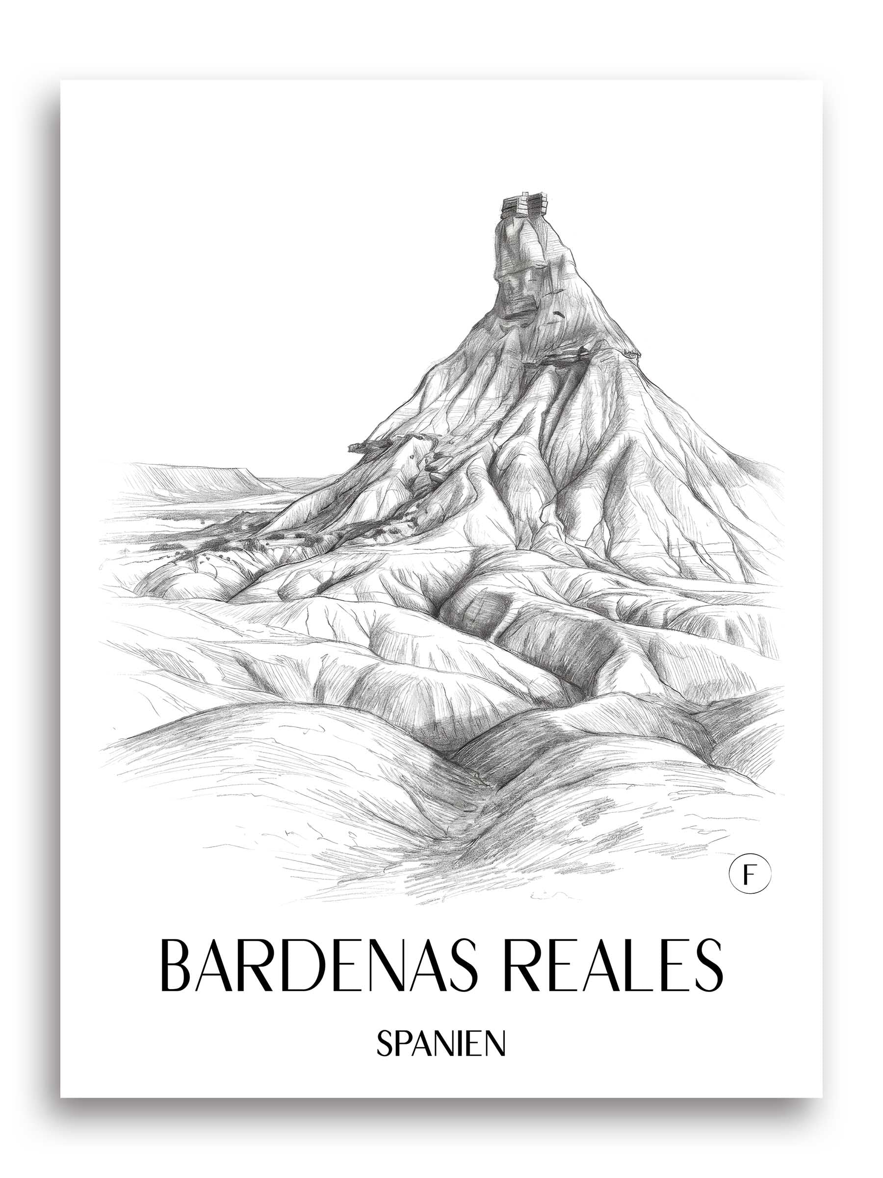 bardenas-reales-spanien-spanien-poster-bleistift-zeichnung-drawing