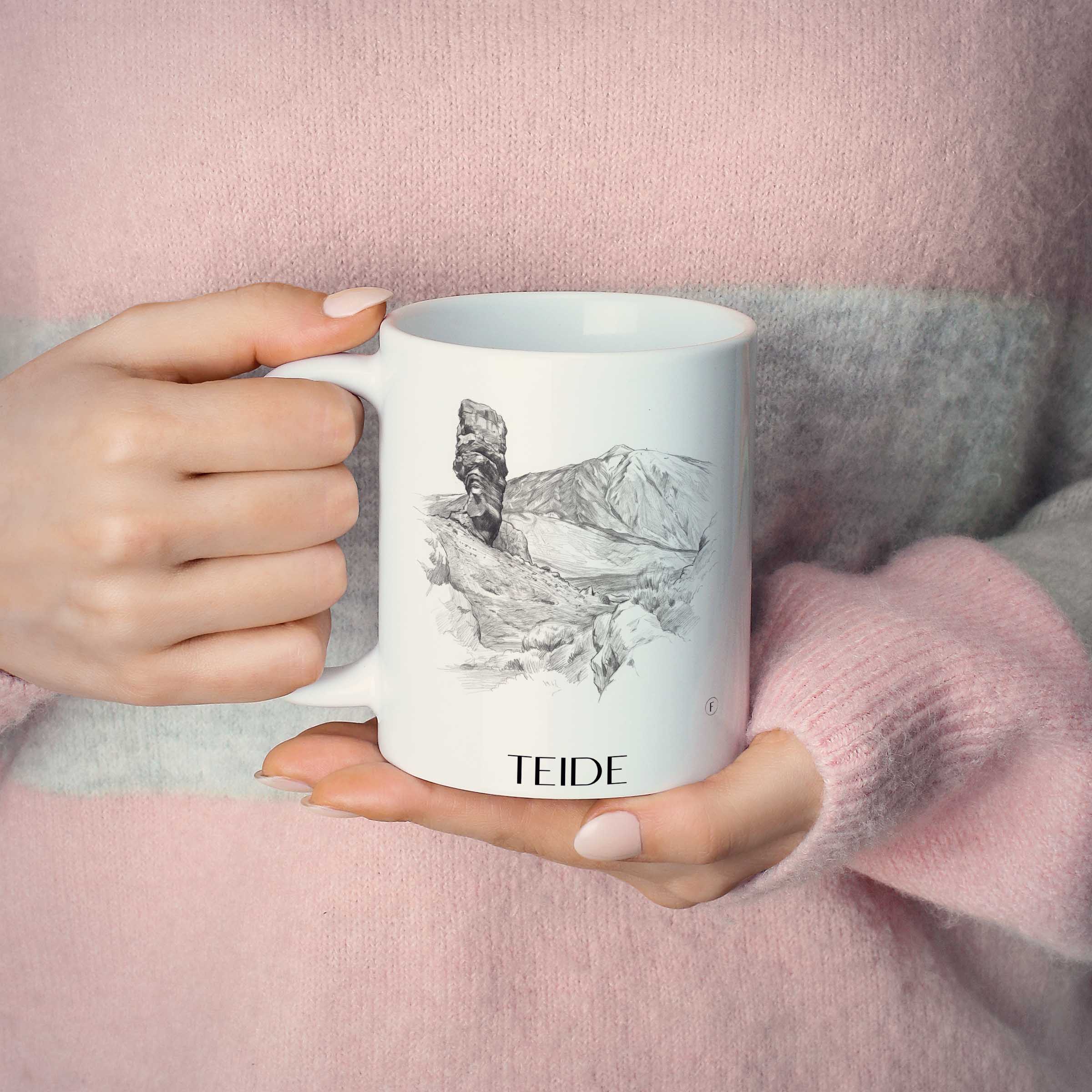 teide-teneriffa-spanien-kaffeebecher-bleistift-zeichnung-drawing
