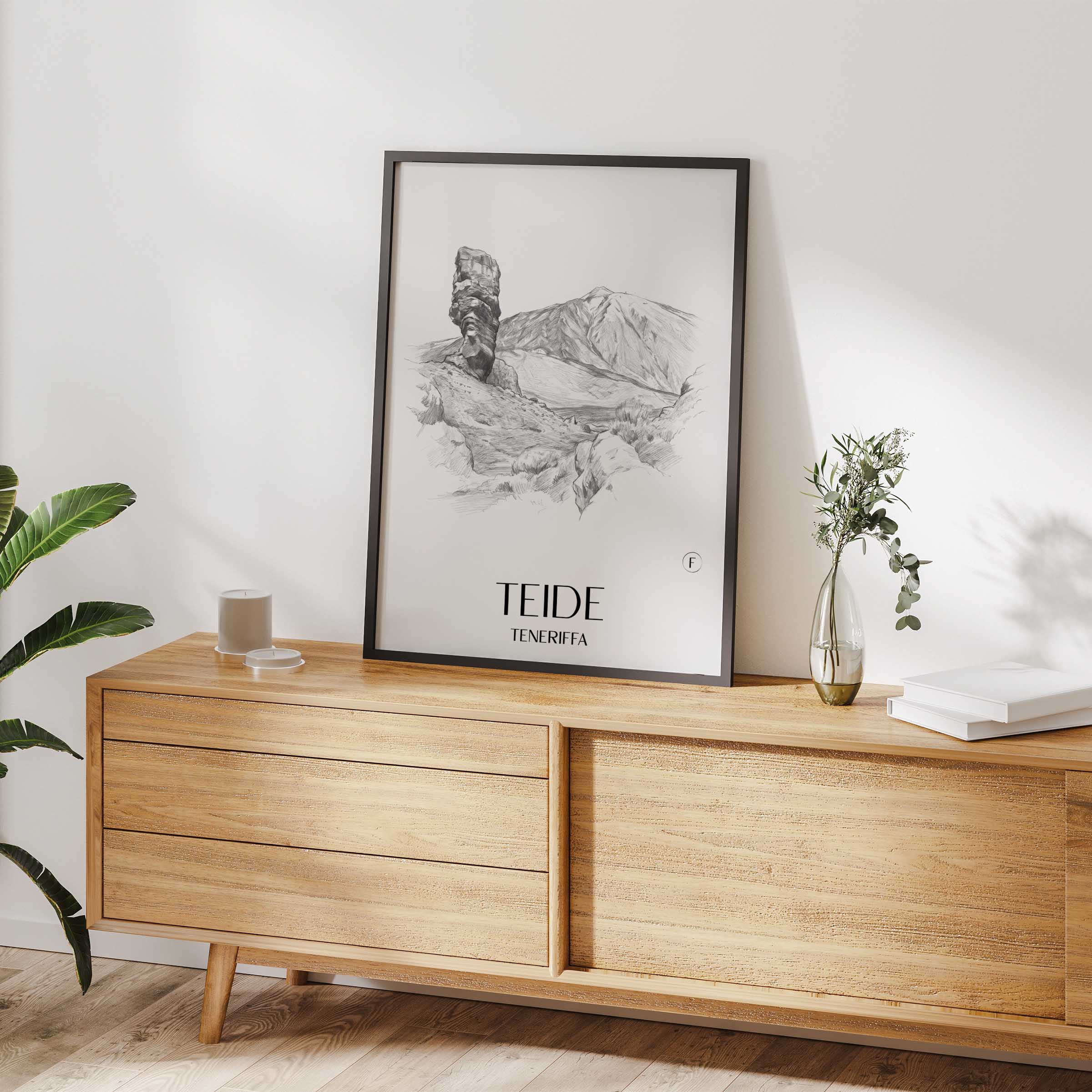 teide-teneriffa-spanien-poster-bleistift-zeichnung-drawing