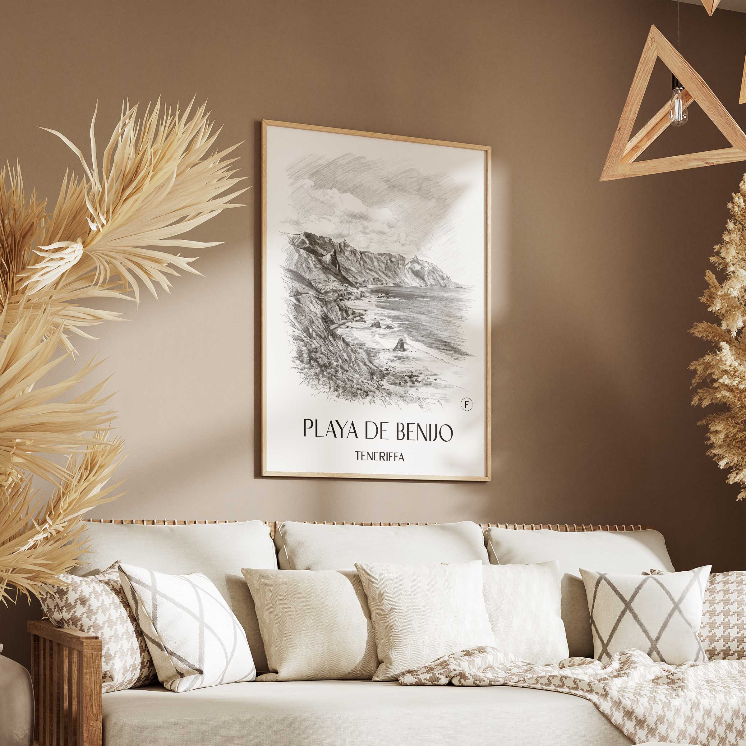 playa-de-benijo-teneriffa-spanien-poster-bleistift-zeichnung-drawing