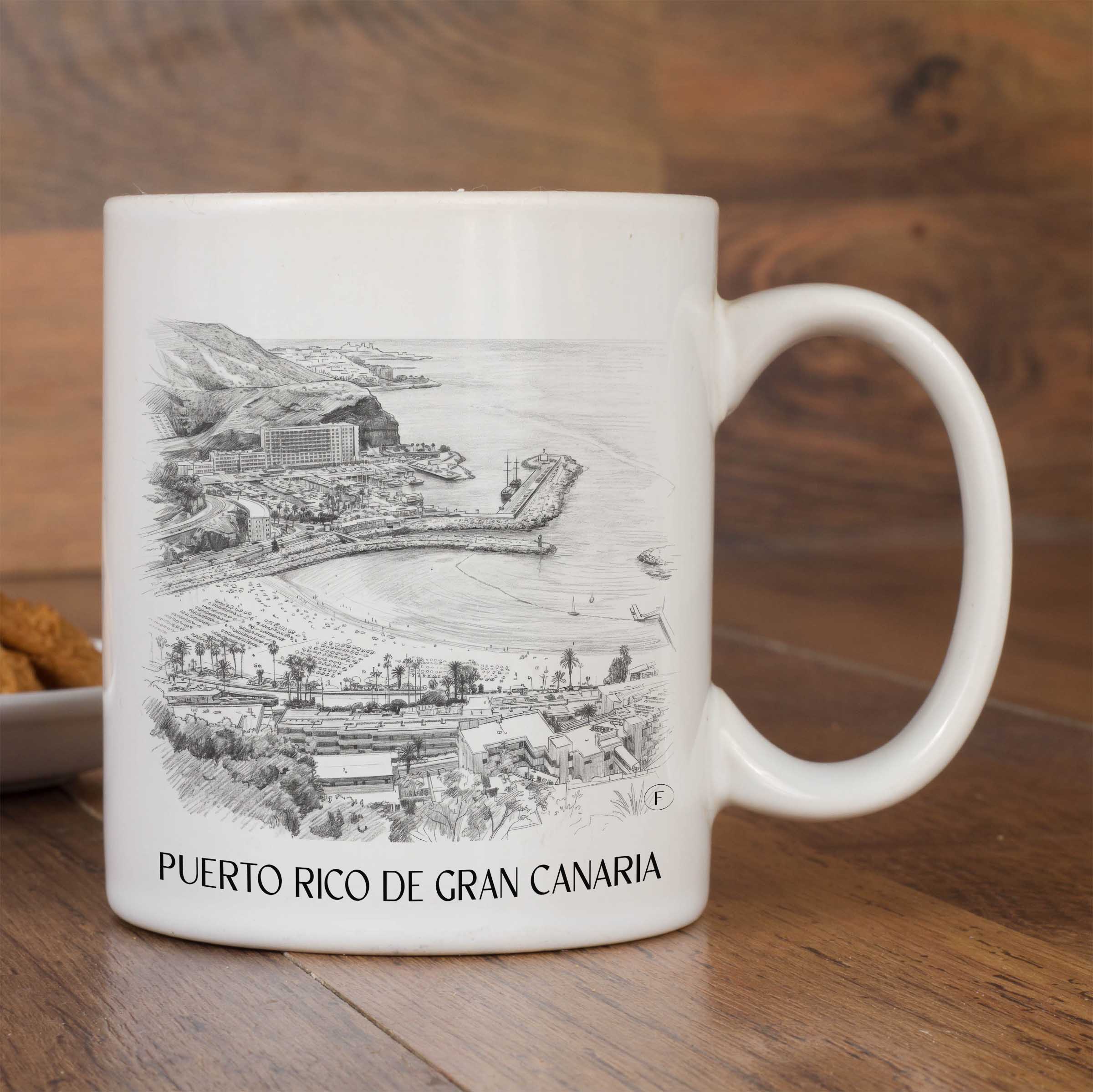 puerto-rico-gran-canaria-spanien-kaffeebecher-bleistift-zeichnung-drawing