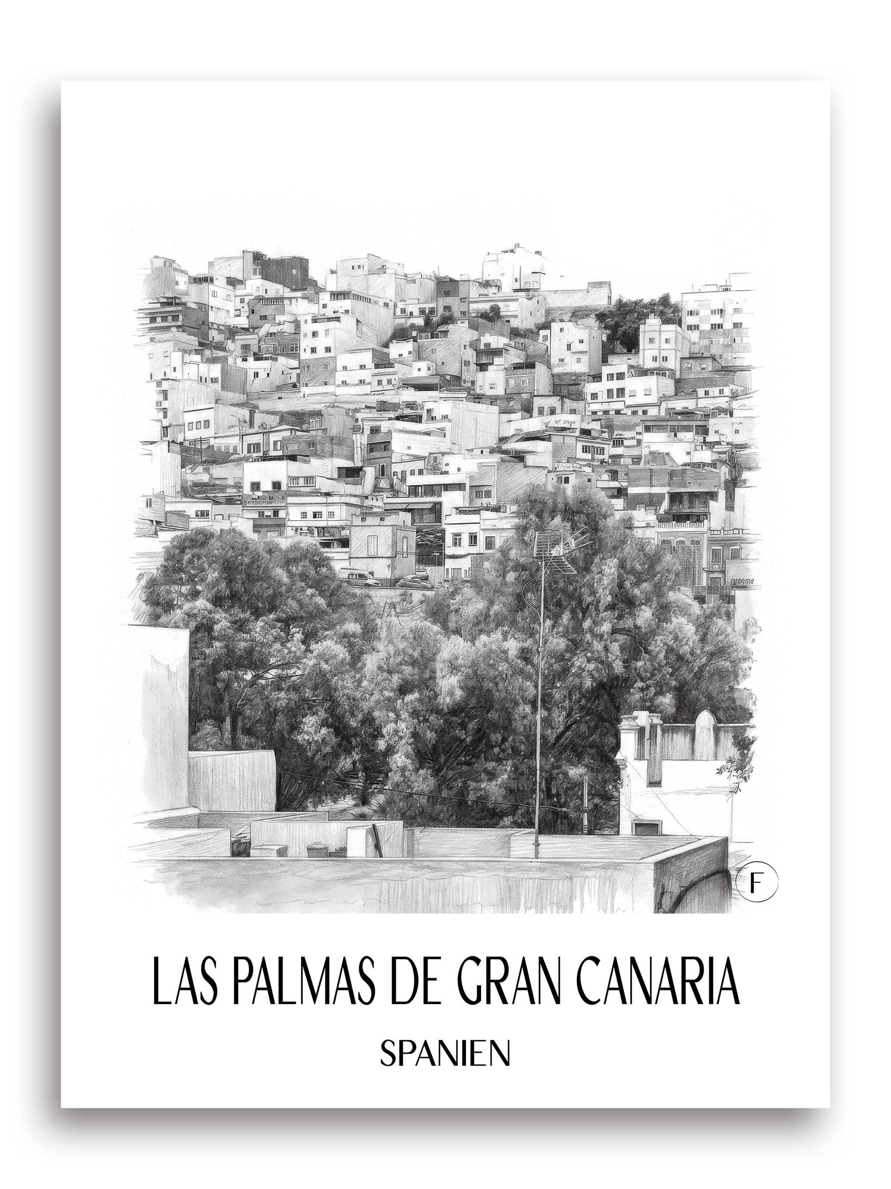 las-palmas-gran-canaria-spanien-poster-bleistift-zeichnung-drawing