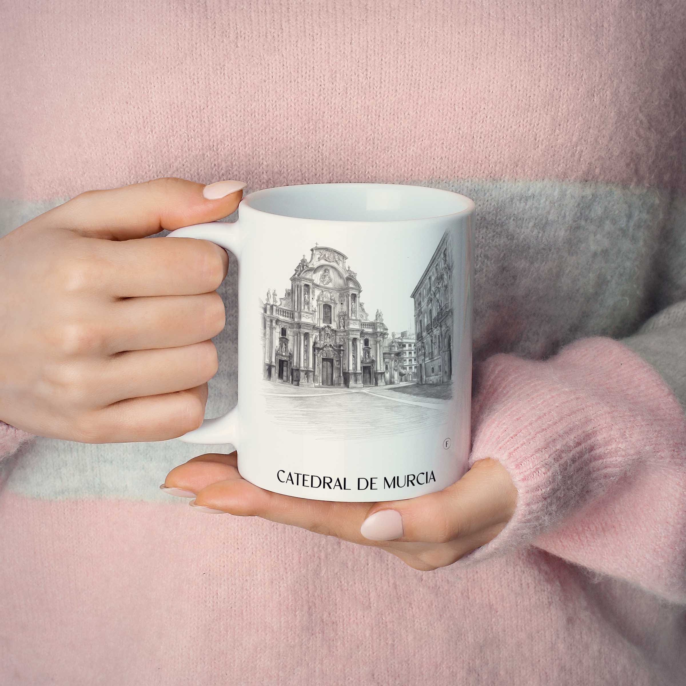 catedral-de-murcia-spanien-spanien-kaffeebecher-bleistift-zeichnung-drawing