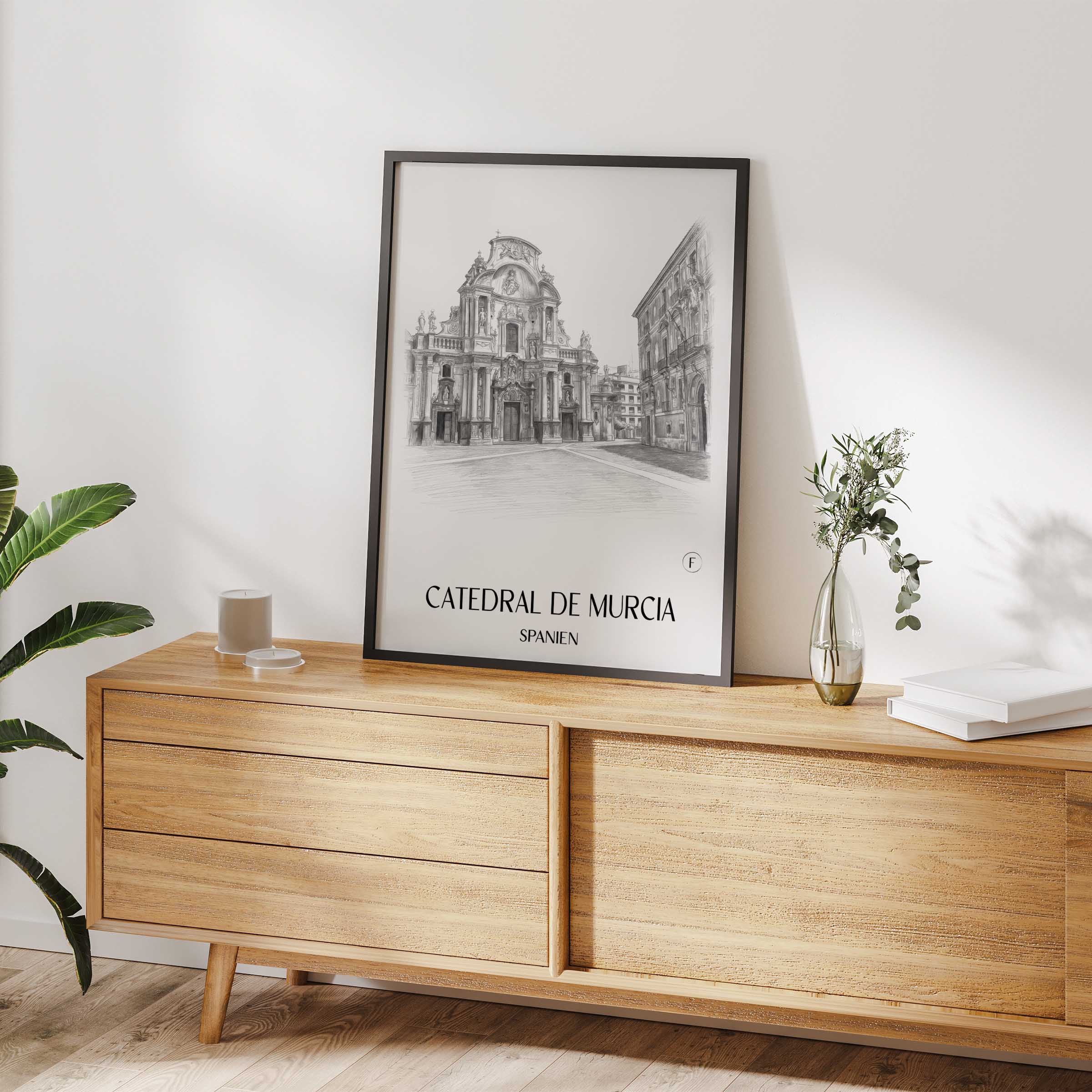 catedral-de-murcia-spanien-spanien-poster-bleistift-zeichnung-drawing