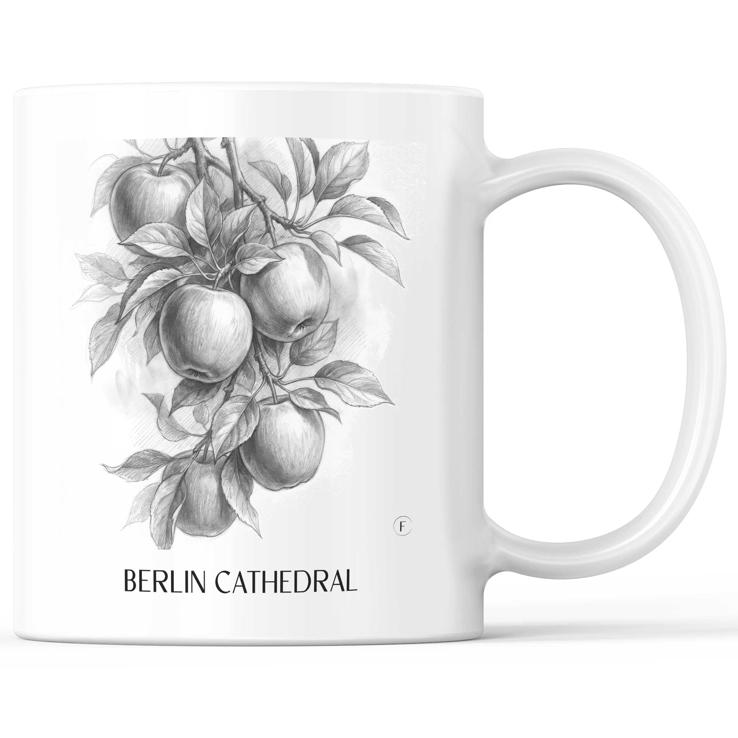 Berliner Dom Kaffeebecher - Berlin - Deutschland Becher - Kaffeetasse im Zeichnung Stil