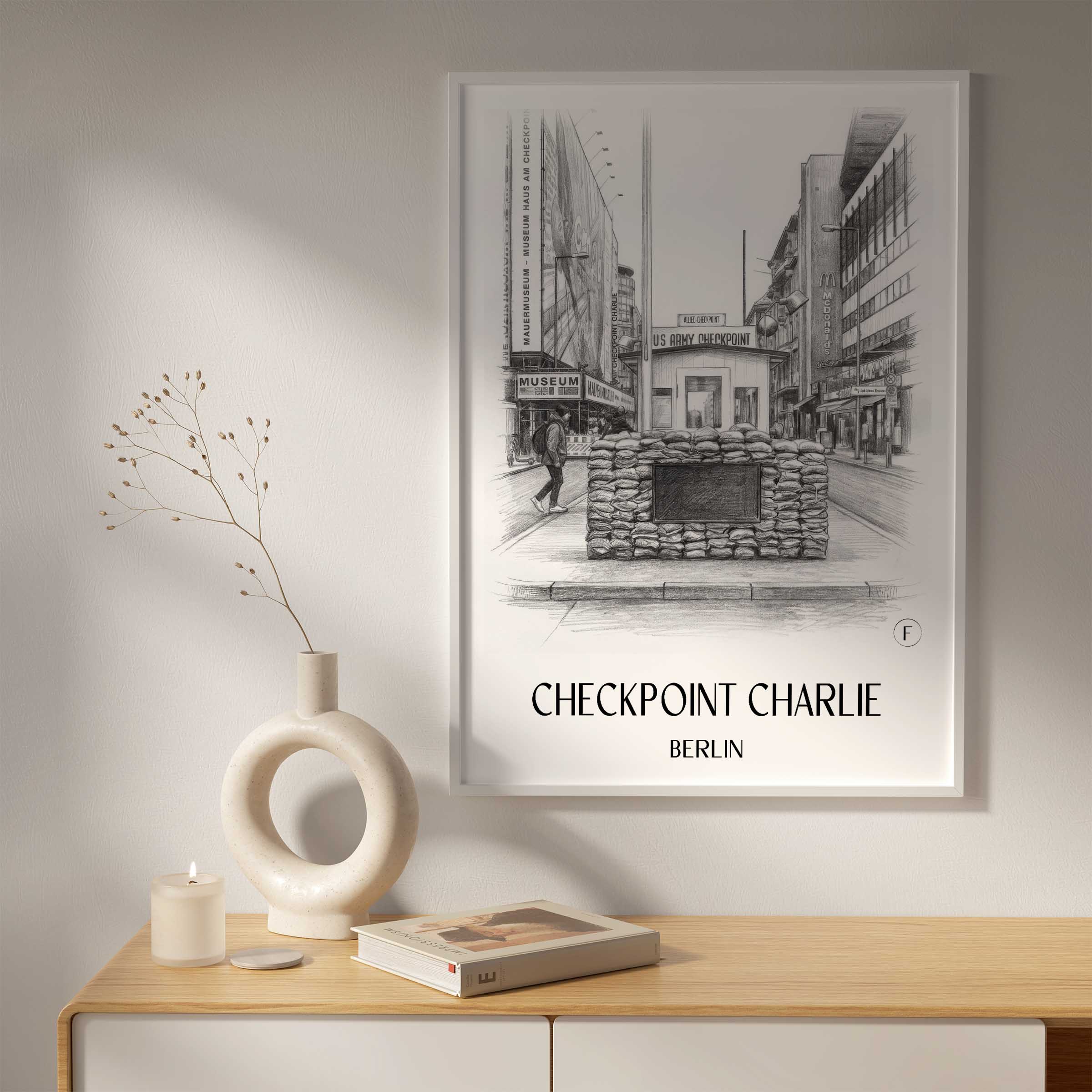 checkpoint-charlie-berlin-deutschland-poster-bleistift-zeichnung-drawing