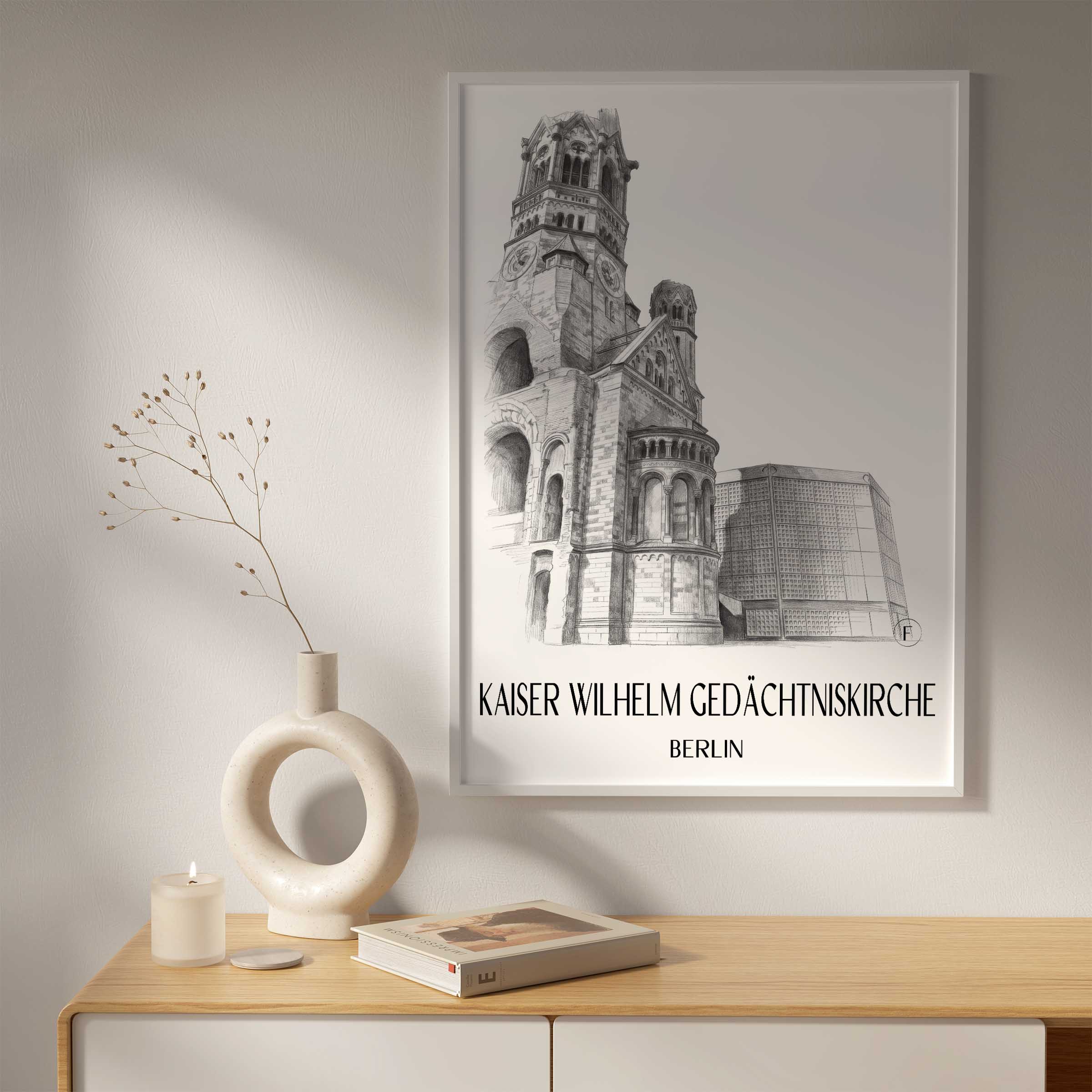 kaiser-wilhelm-gedächtniskirche-berlin-deutschland-poster-bleistift-zeichnung-drawing
