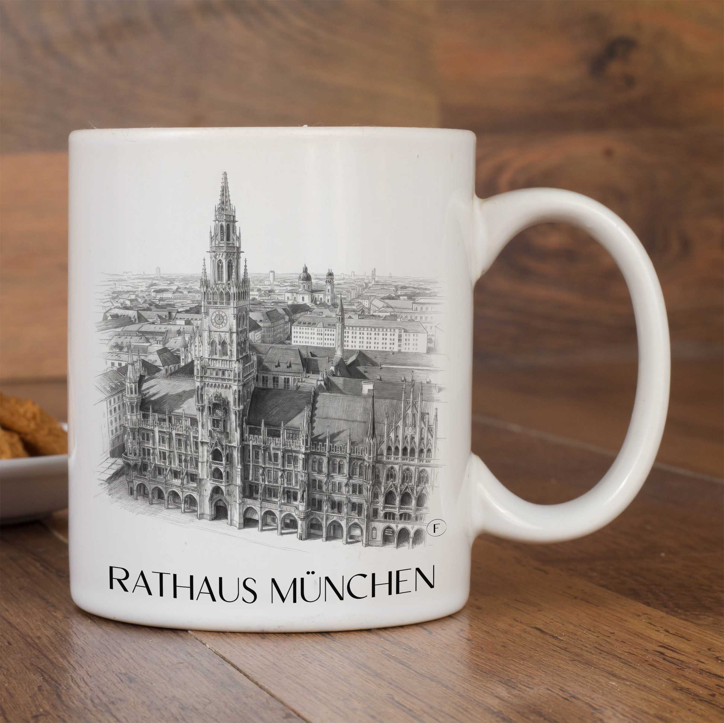 rathaus-münchen-deutschland-kaffeebecher-bleistift-zeichnung-drawing