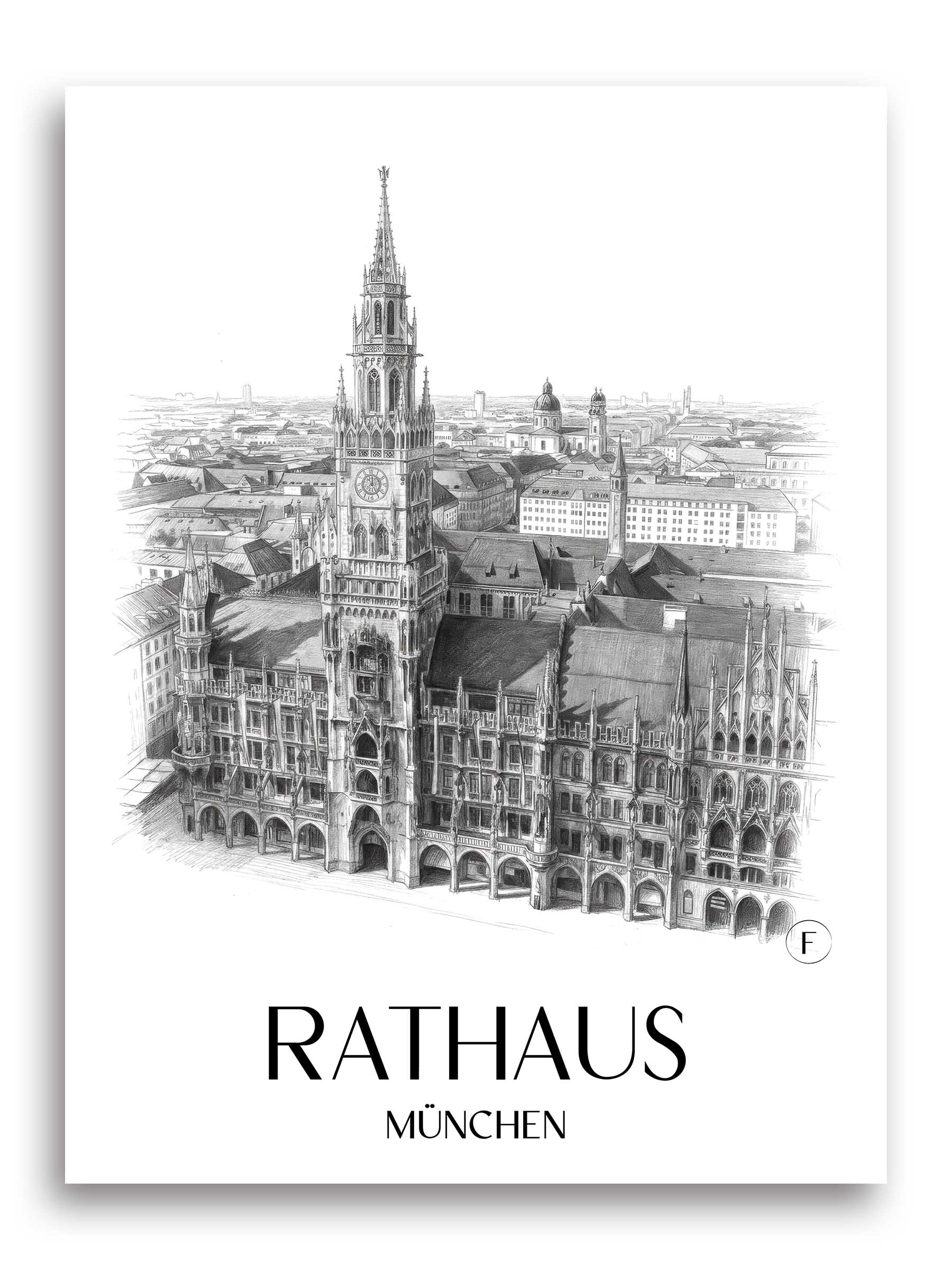 rathaus-münchen-deutschland-poster-bleistift-zeichnung-drawing