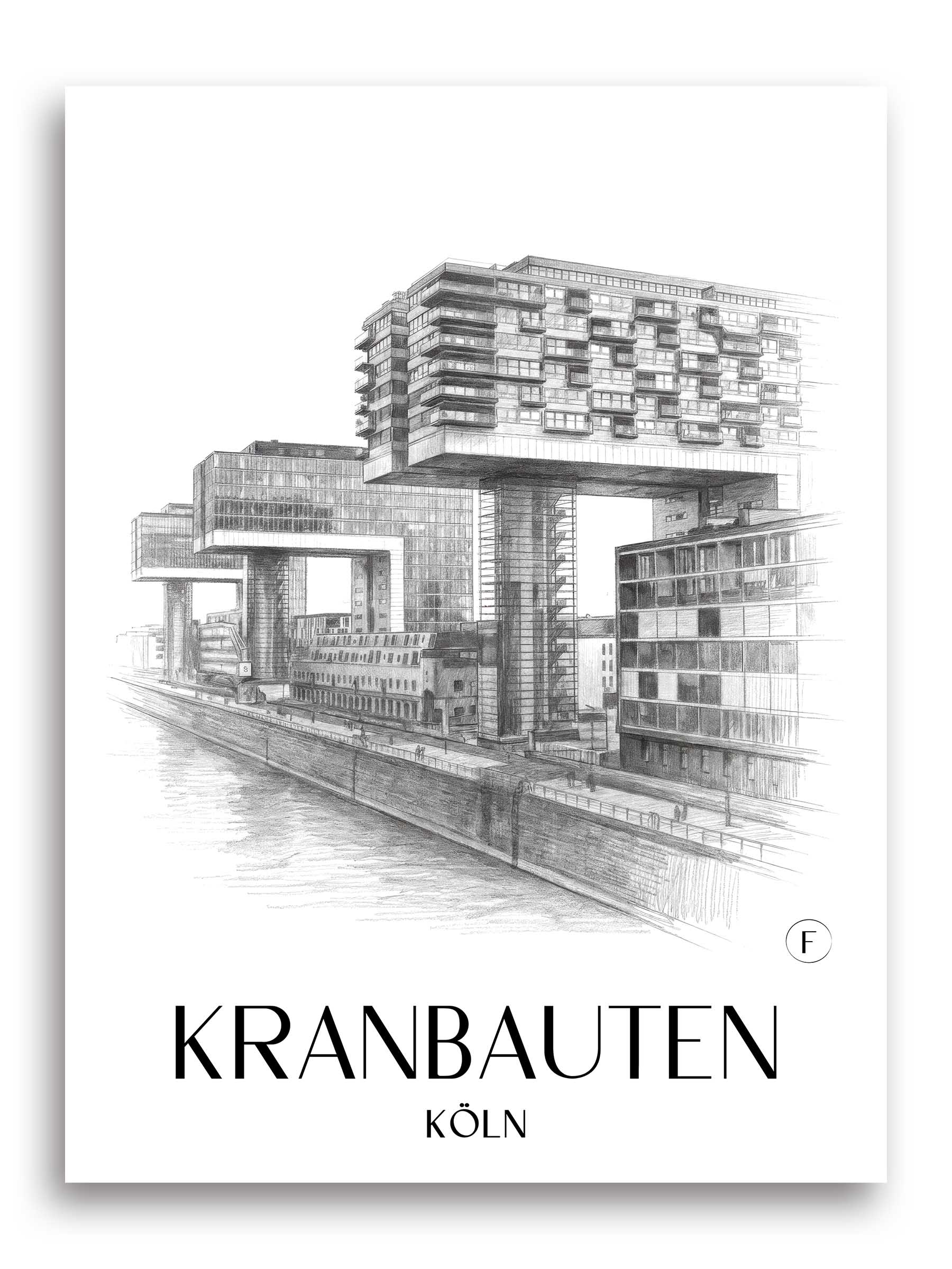 kranbauten-köln-deutschland-poster-bleistift-zeichnung-drawing